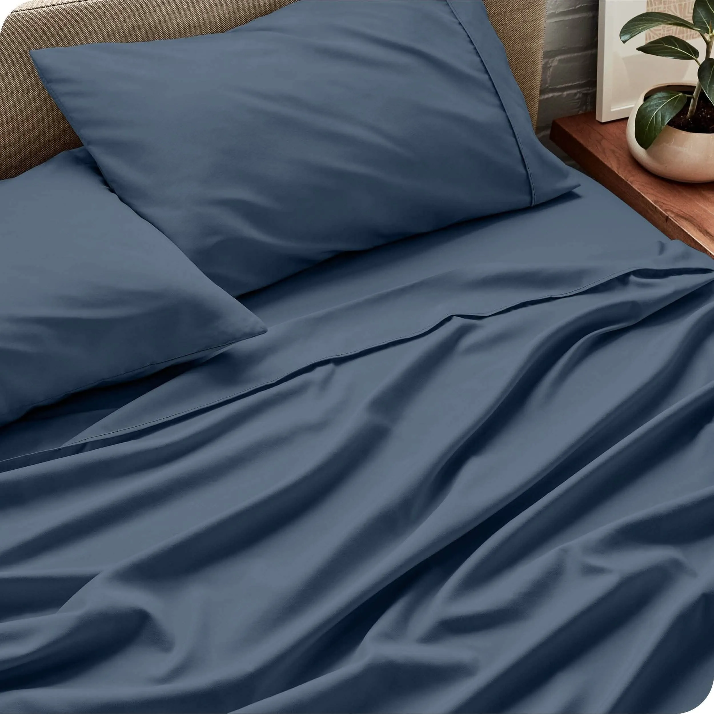 Microfiber Hydro-Brushed Sheet Set - King