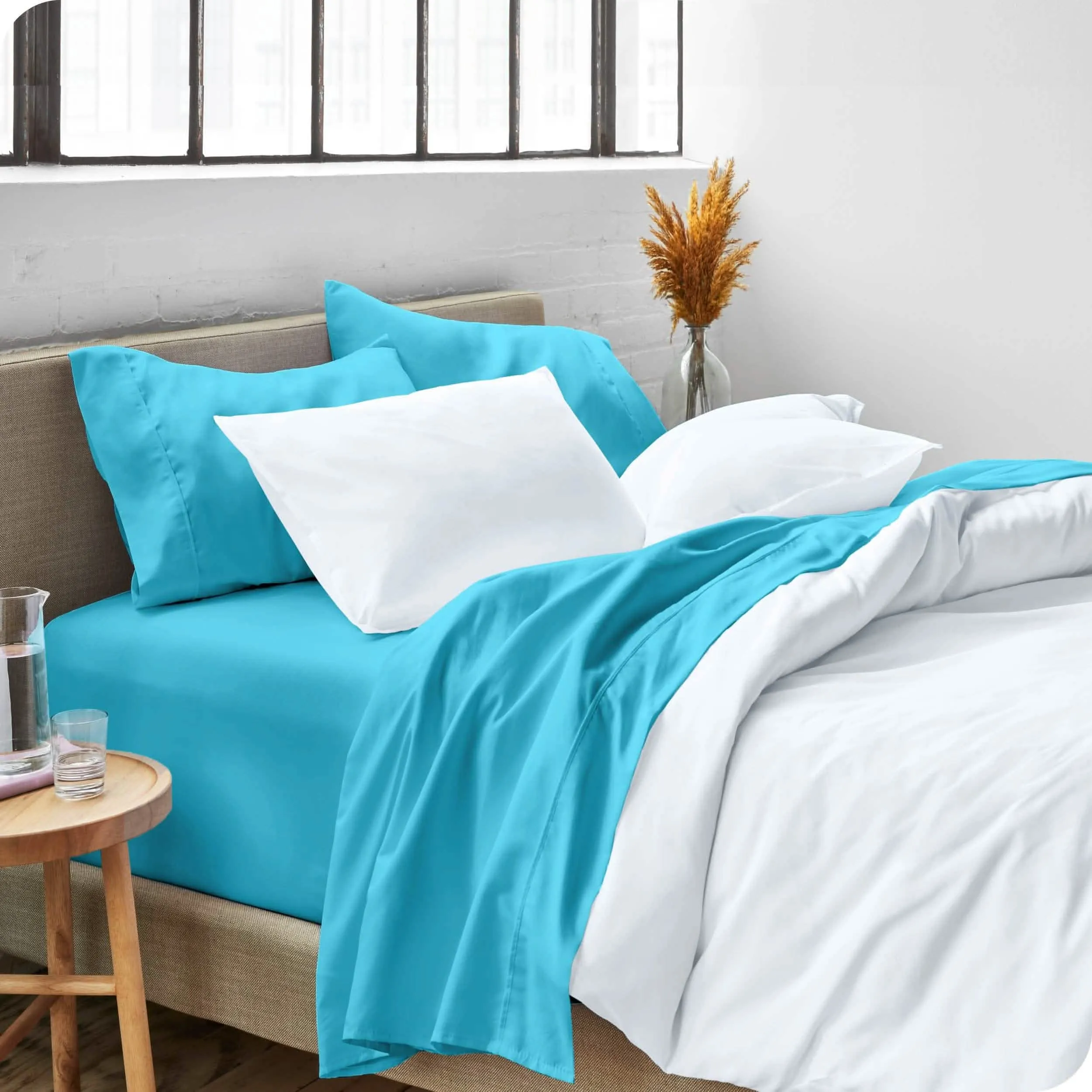 Microfiber Hydro-Brushed Sheet Set - King