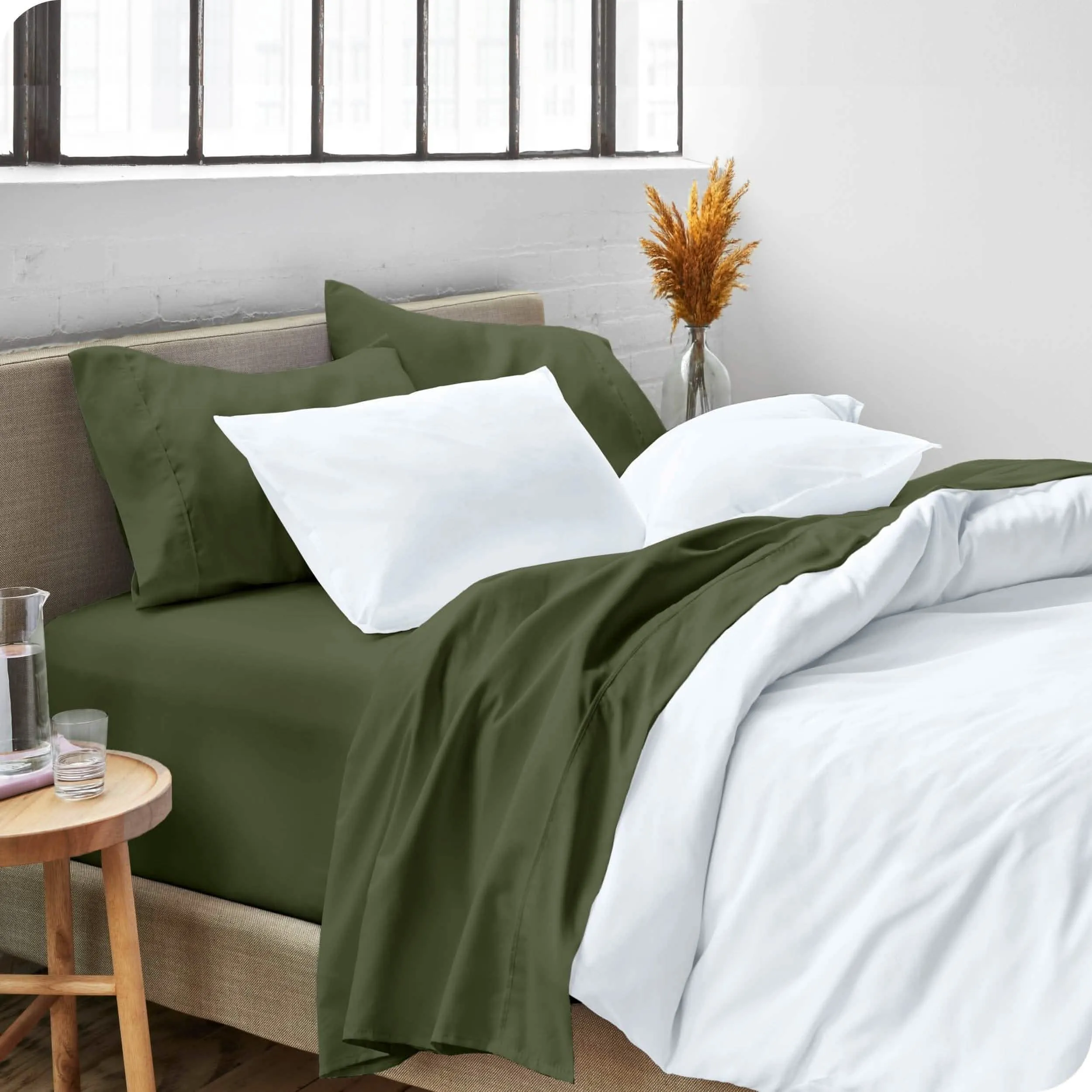 Microfiber Hydro-Brushed Sheet Set - King