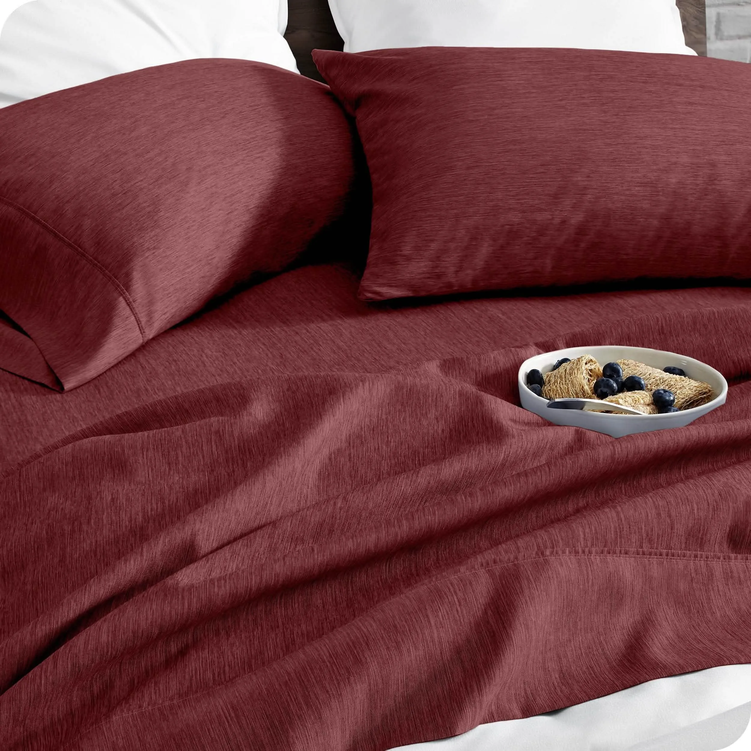 Microfiber Hydro-Brushed Sheet Set - King