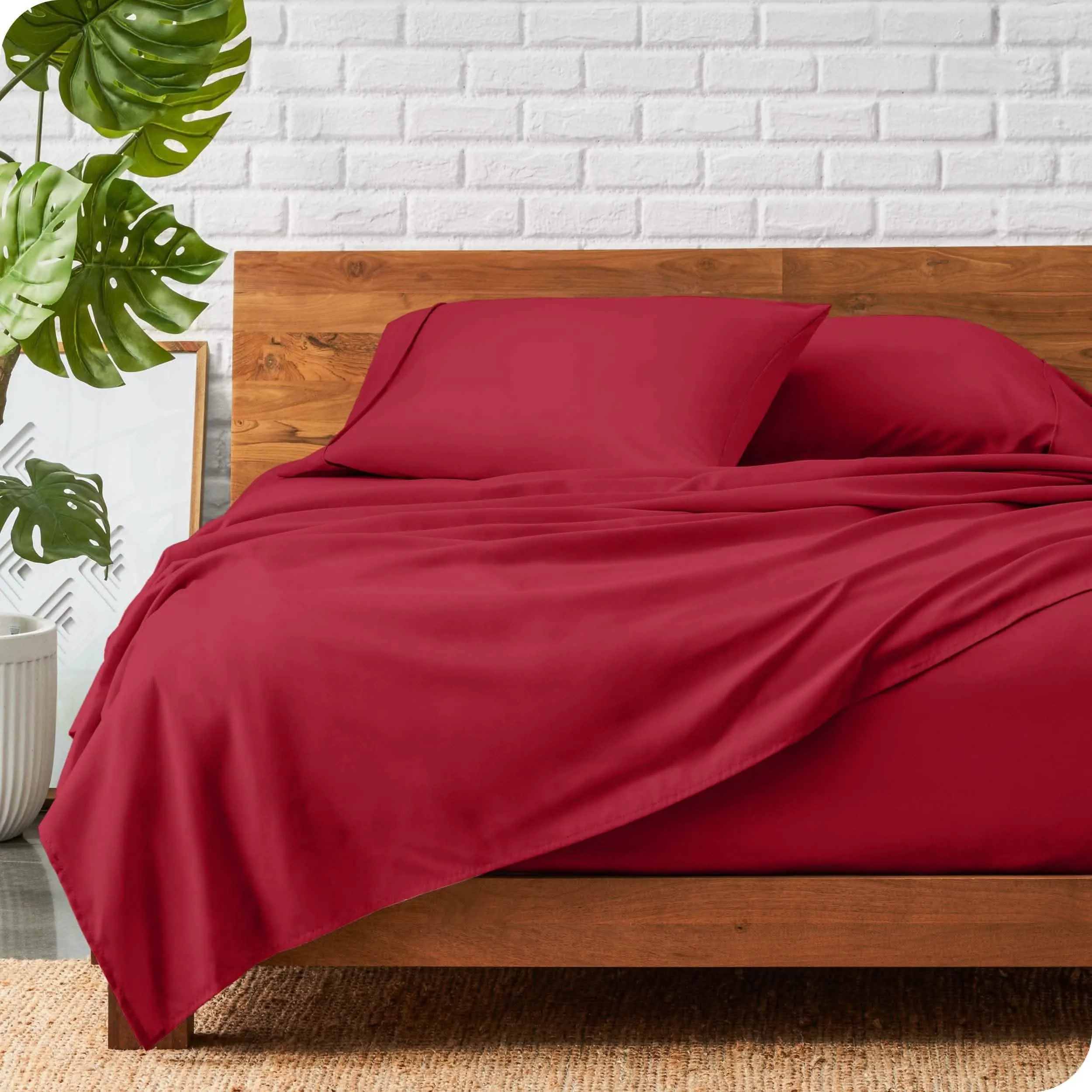 Microfiber Hydro-Brushed Sheet Set - King