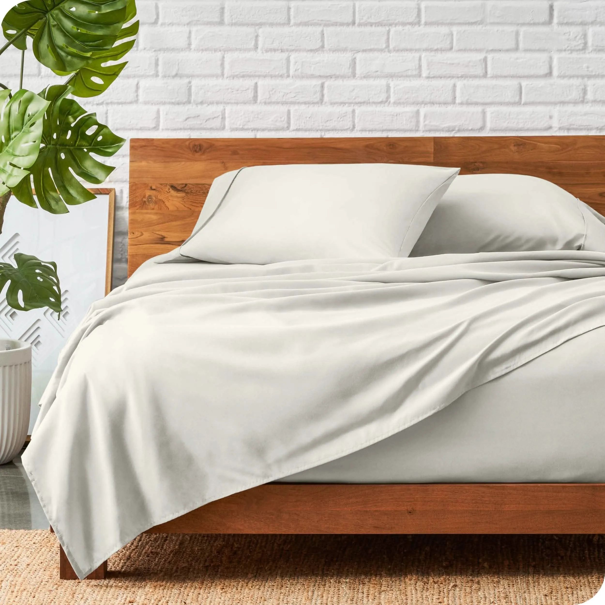 Microfiber Hydro-Brushed Sheet Set - King