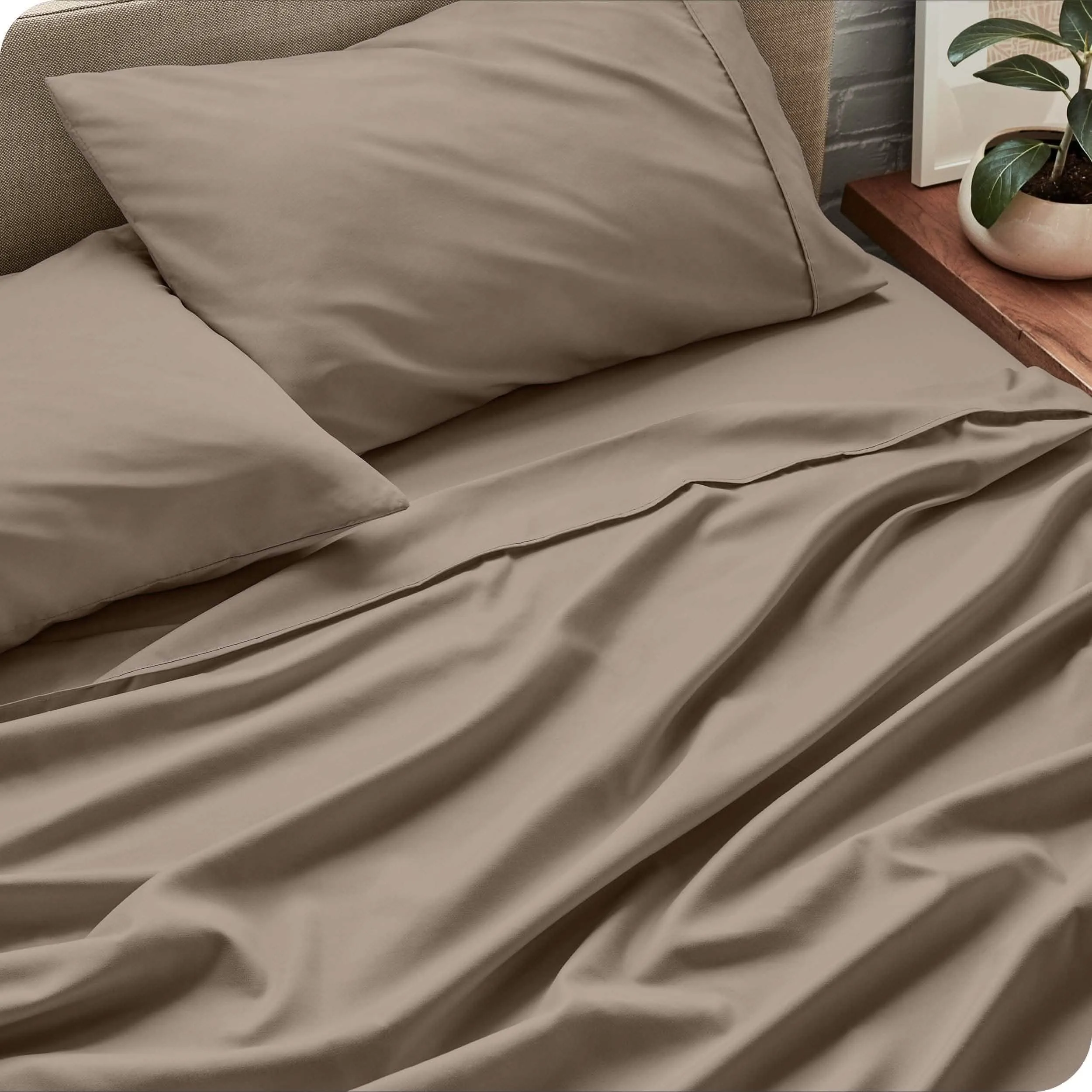 Microfiber Hydro-Brushed Sheet Set - King