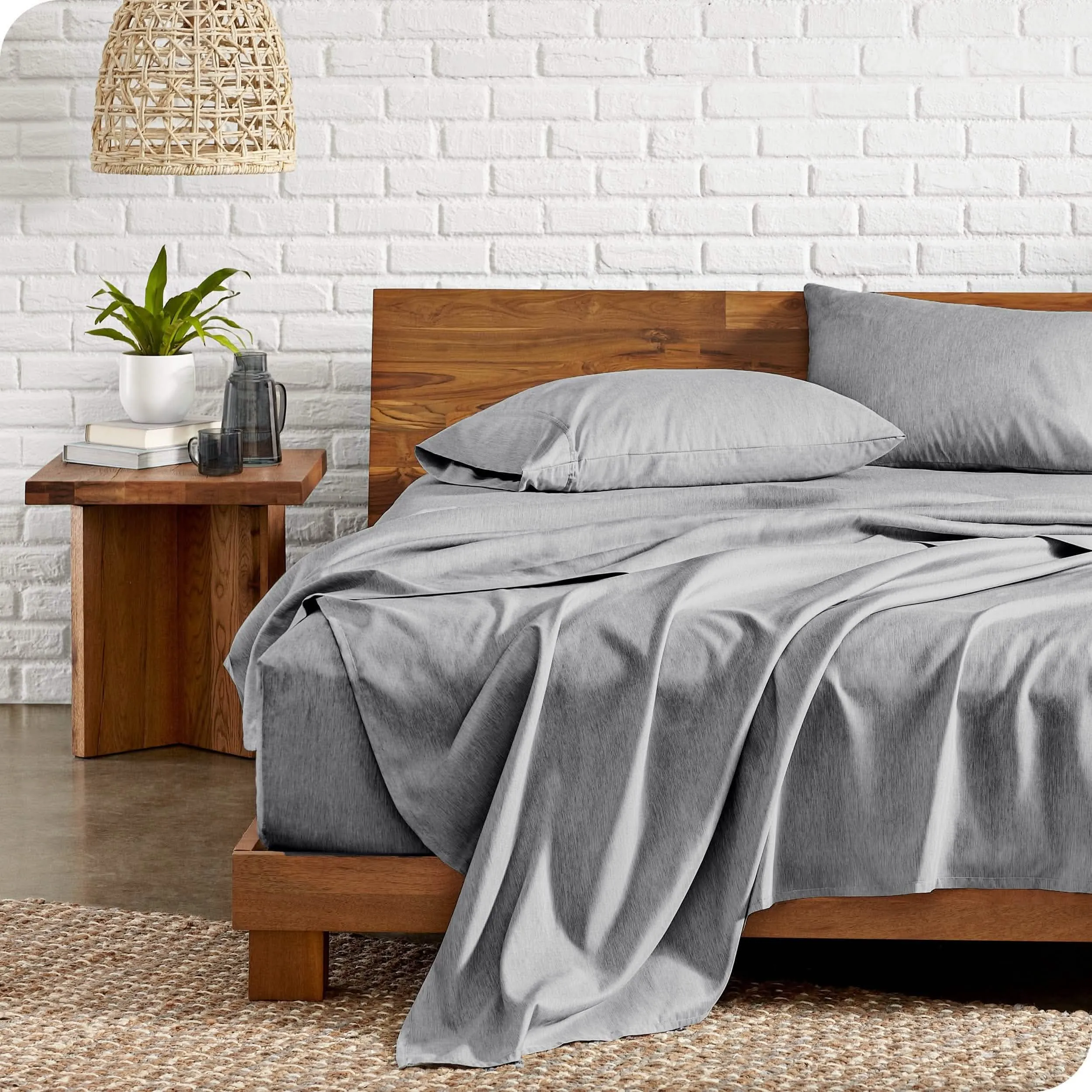 Microfiber Hydro-Brushed Sheet Set - King