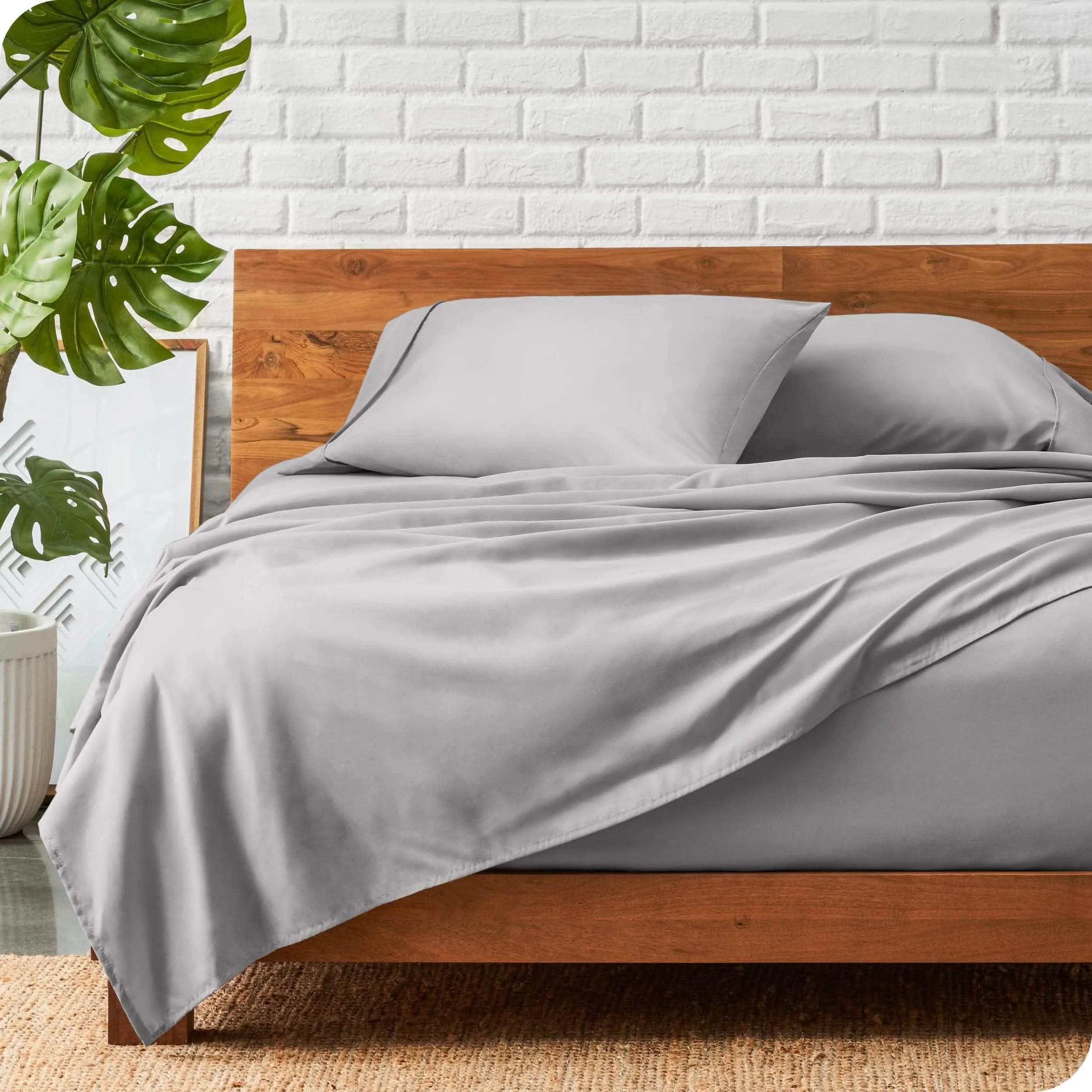 Microfiber Hydro-Brushed Sheet Set - King