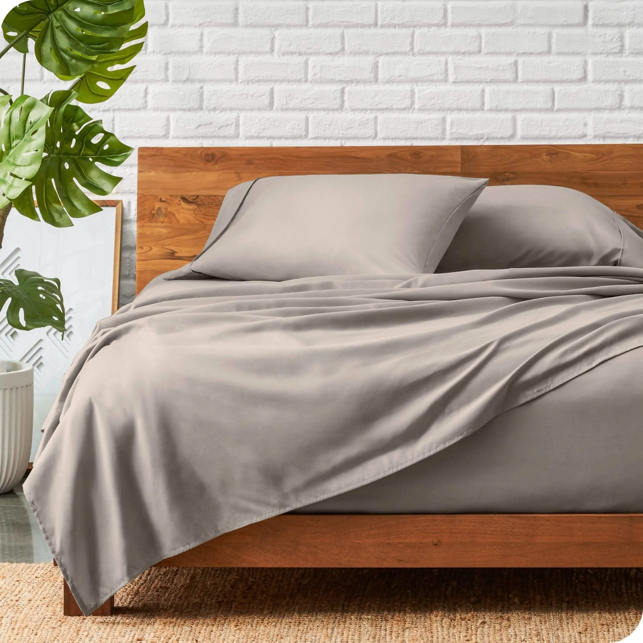 Microfiber Hydro-Brushed Sheet Set - King