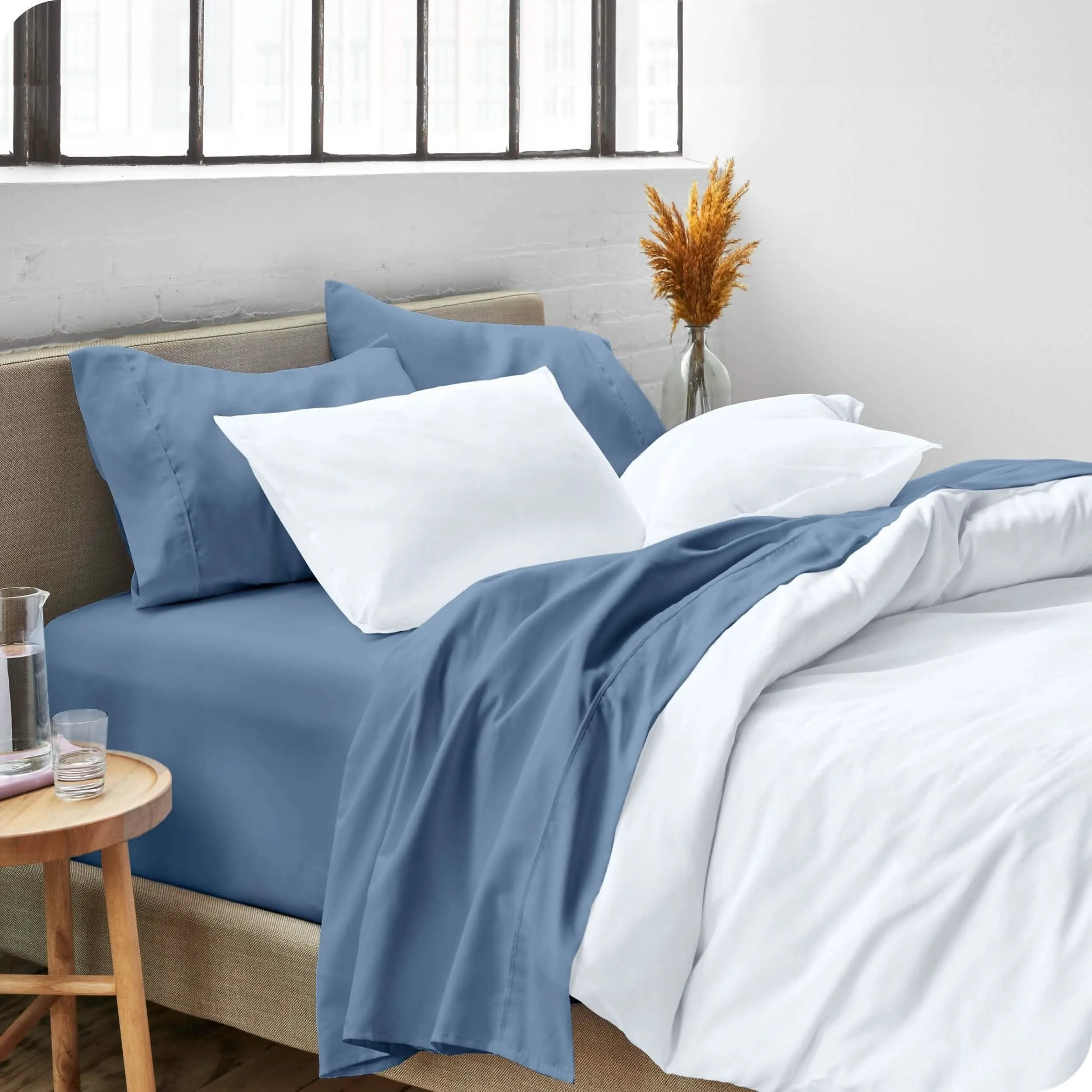 Microfiber Hydro-Brushed Sheet Set - King