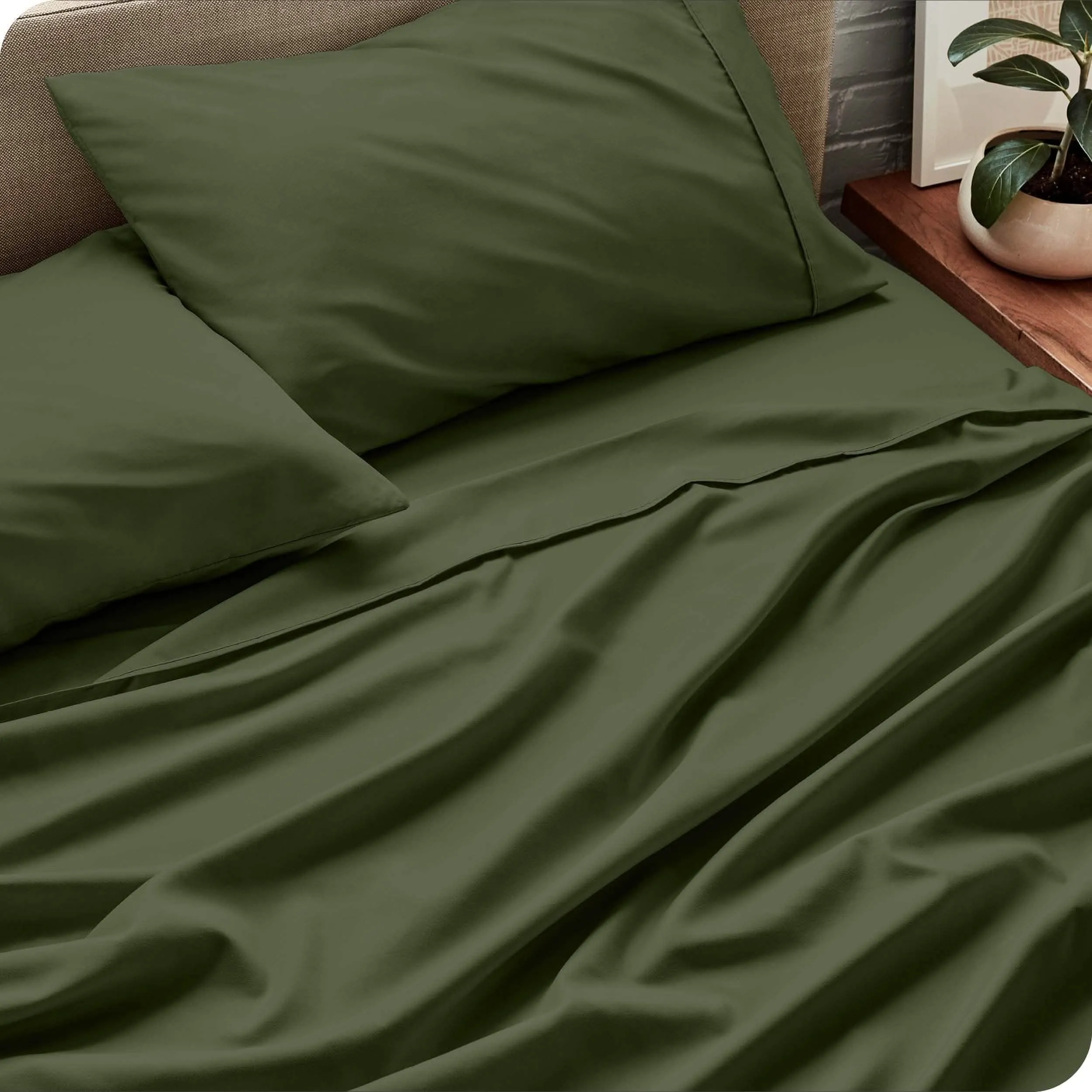 Microfiber Hydro-Brushed Sheet Set - King