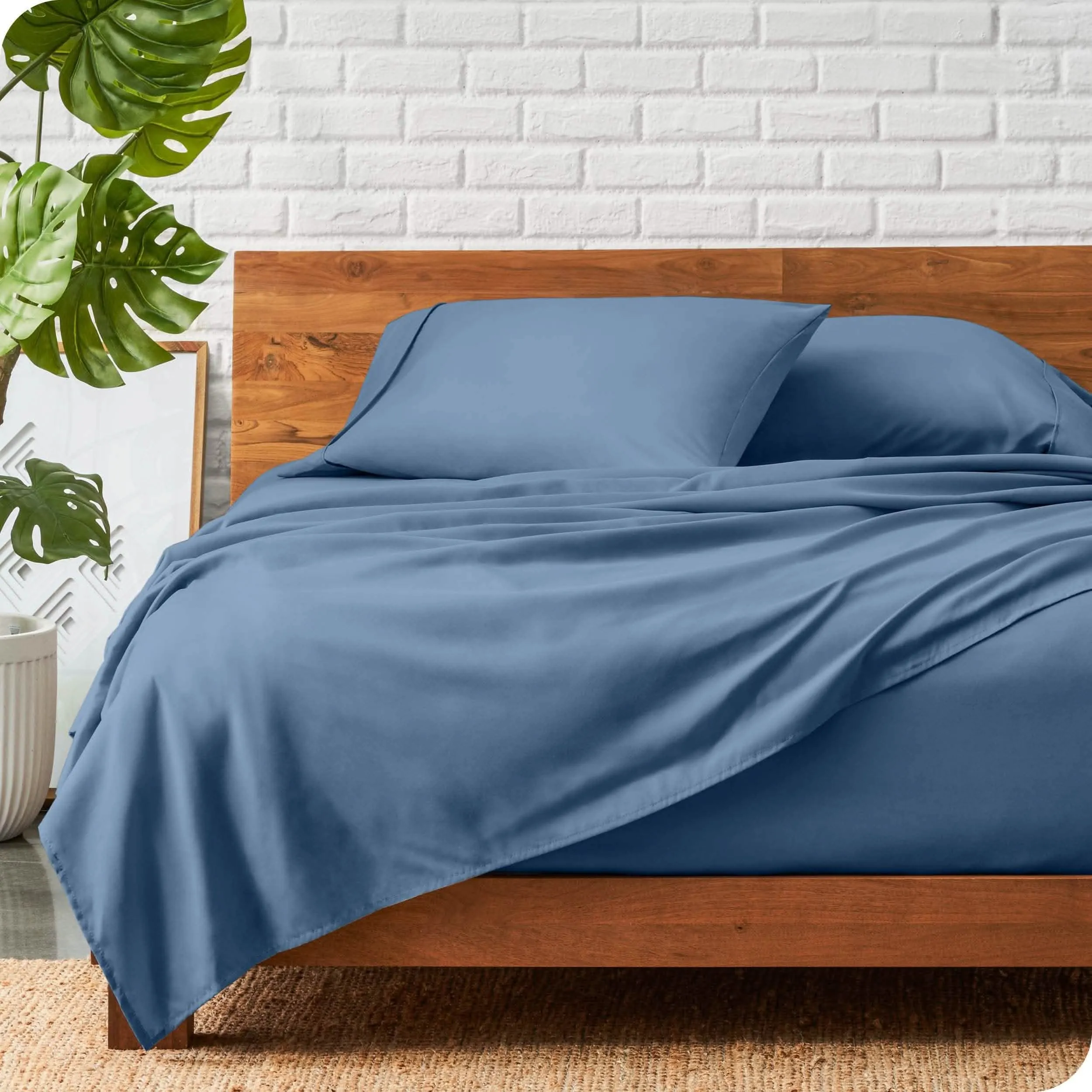 Microfiber Hydro-Brushed Sheet Set - King