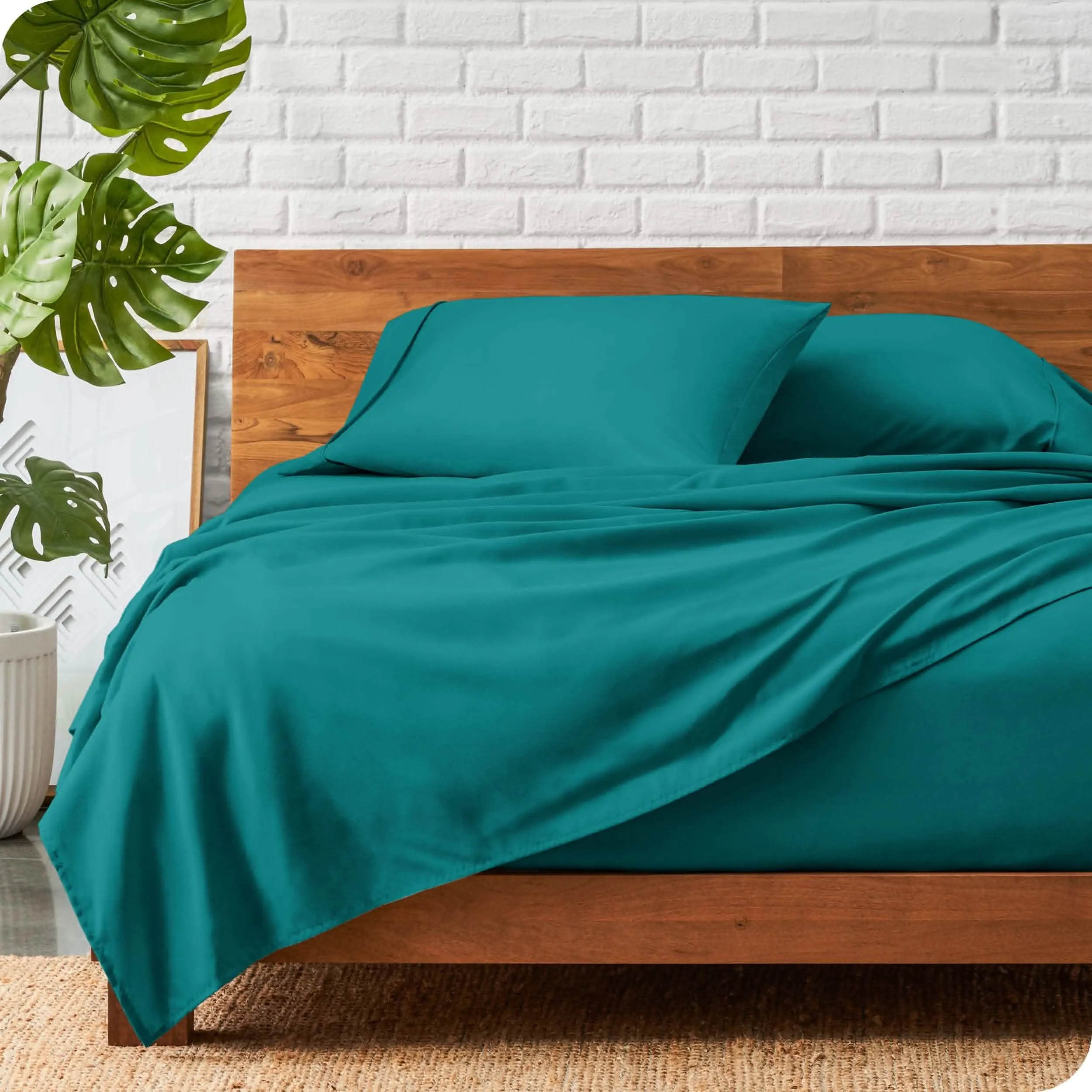 Microfiber Hydro-Brushed Sheet Set - King