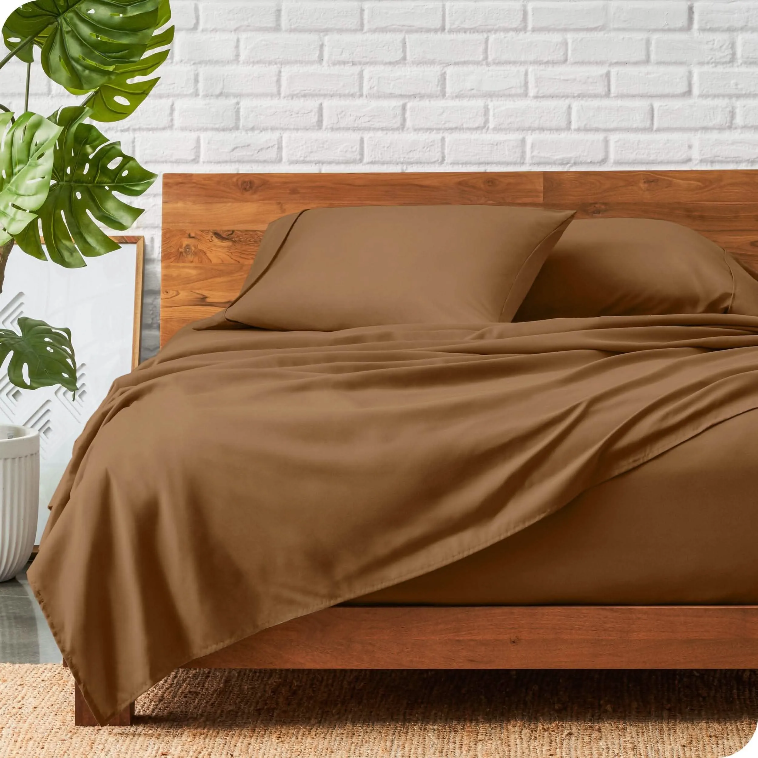 Microfiber Hydro-Brushed Sheet Set - King