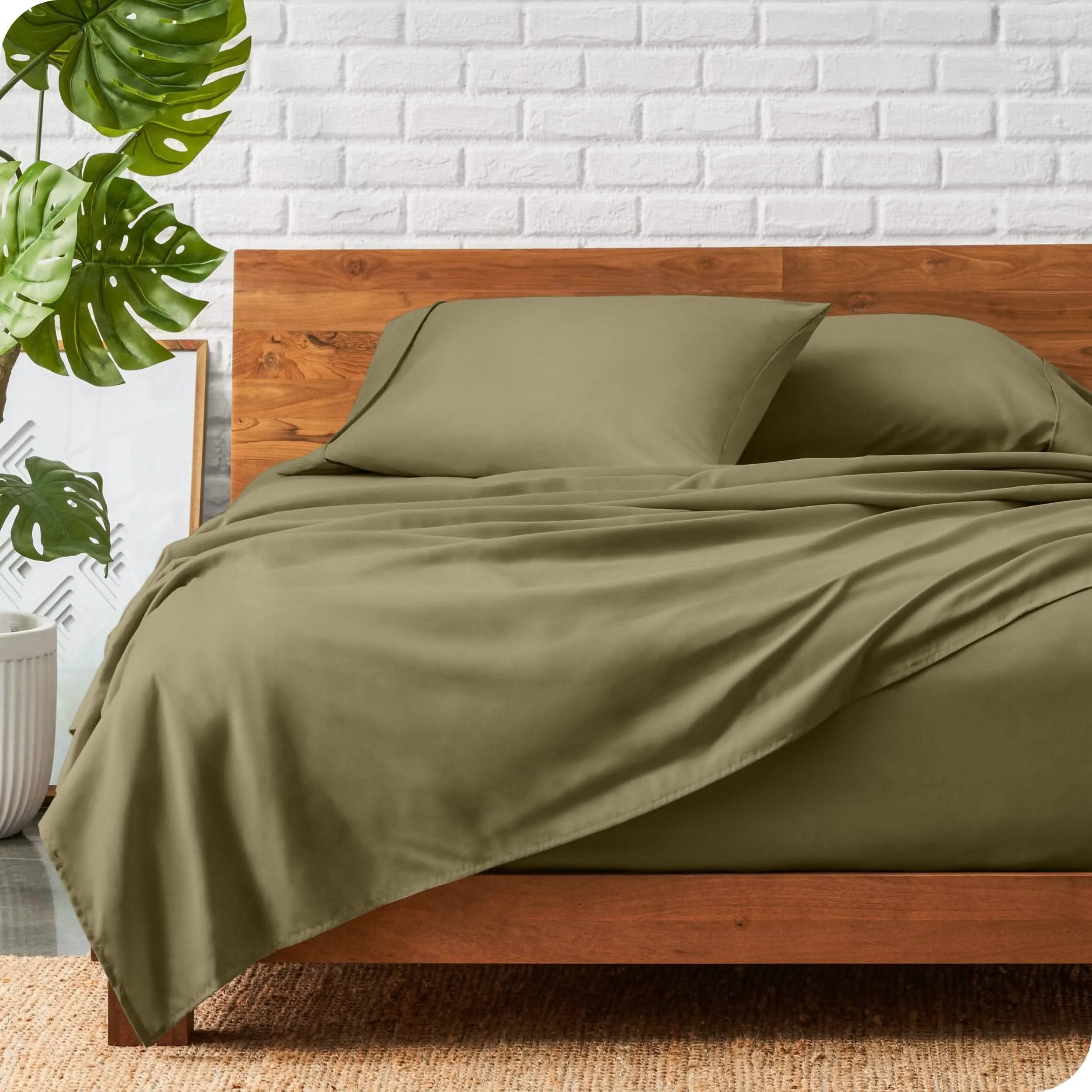 Microfiber Hydro-Brushed Sheet Set - King