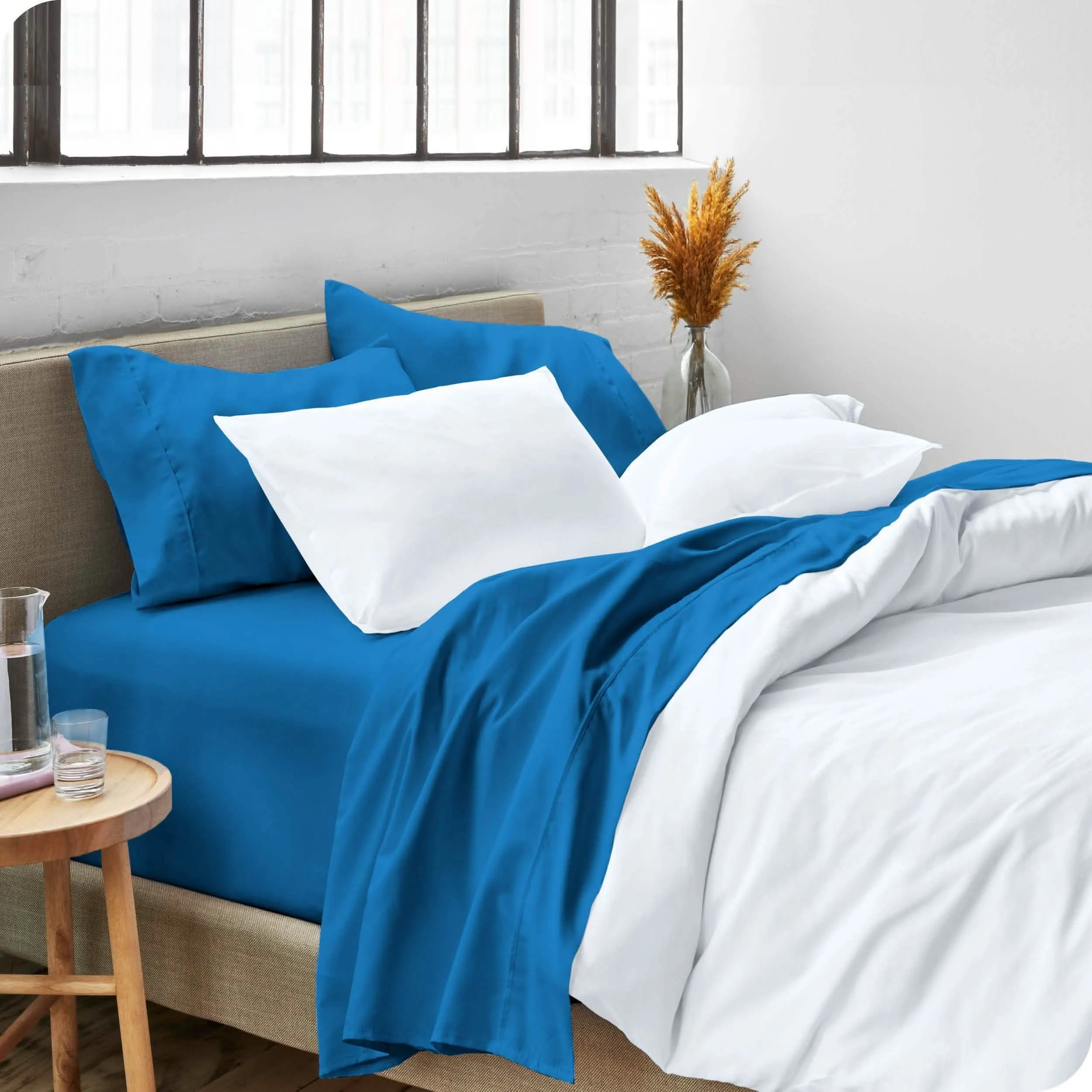 Microfiber Hydro-Brushed Sheet Set - King