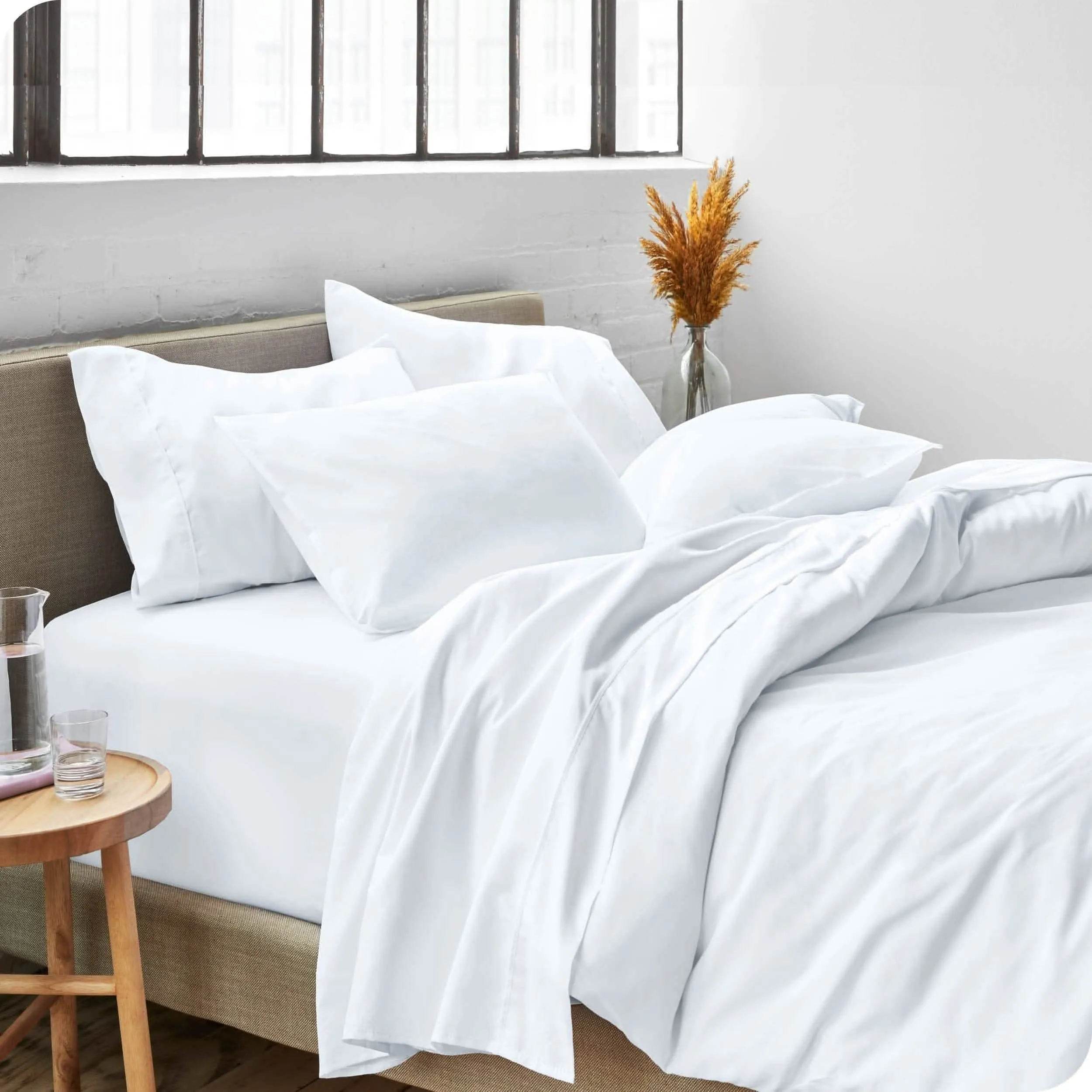 Microfiber Hydro-Brushed Sheet Set - King
