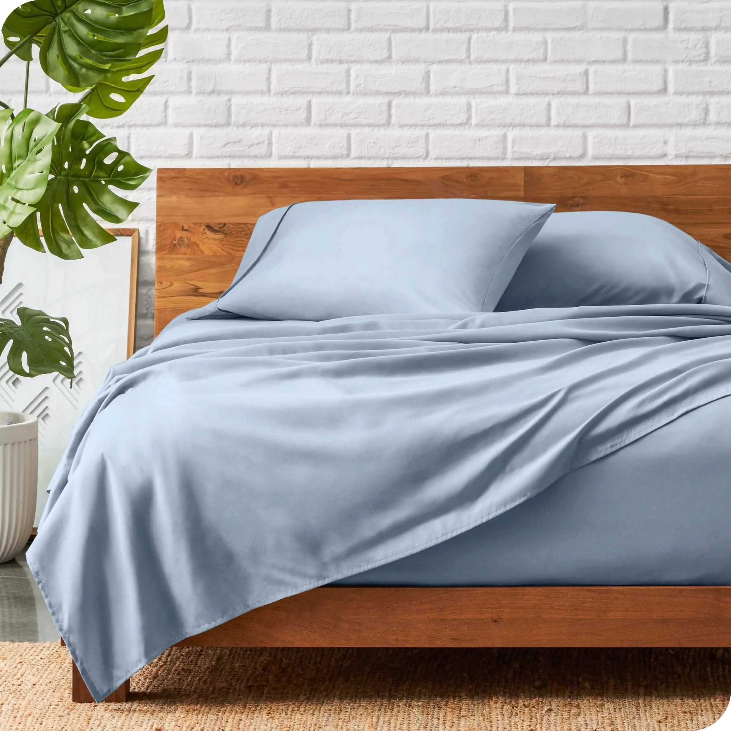 Microfiber Hydro-Brushed Sheet Set - King