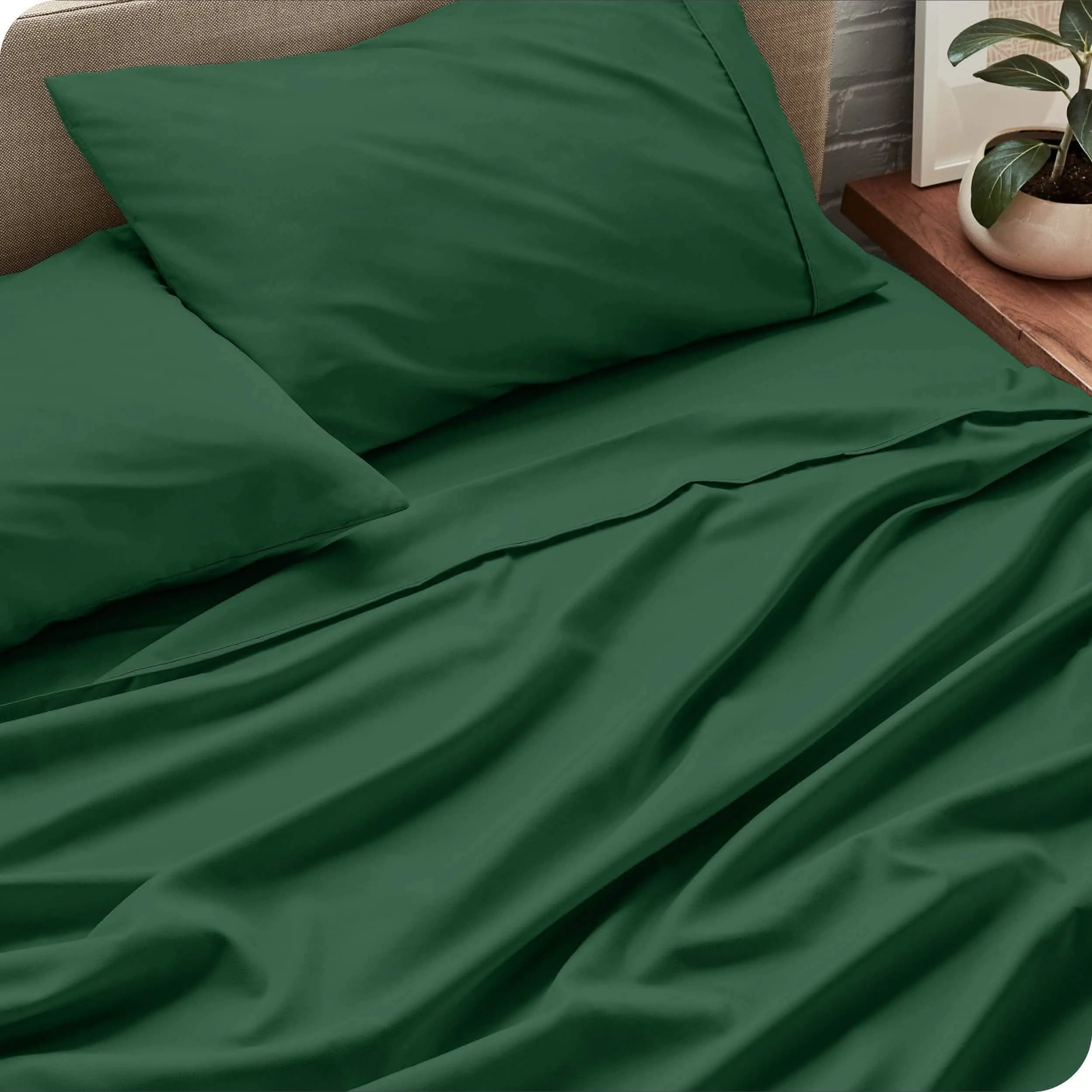 Microfiber Hydro-Brushed Sheet Set - King