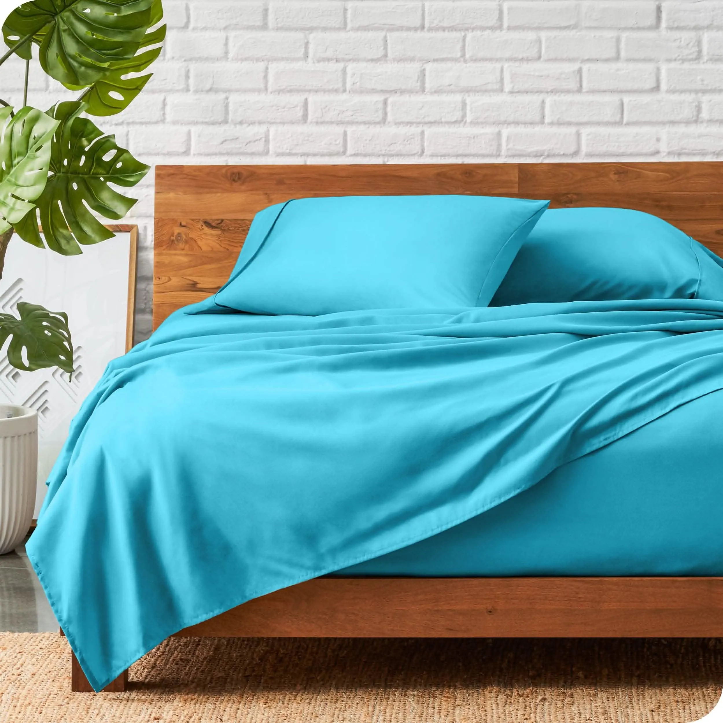 Microfiber Hydro-Brushed Sheet Set - King
