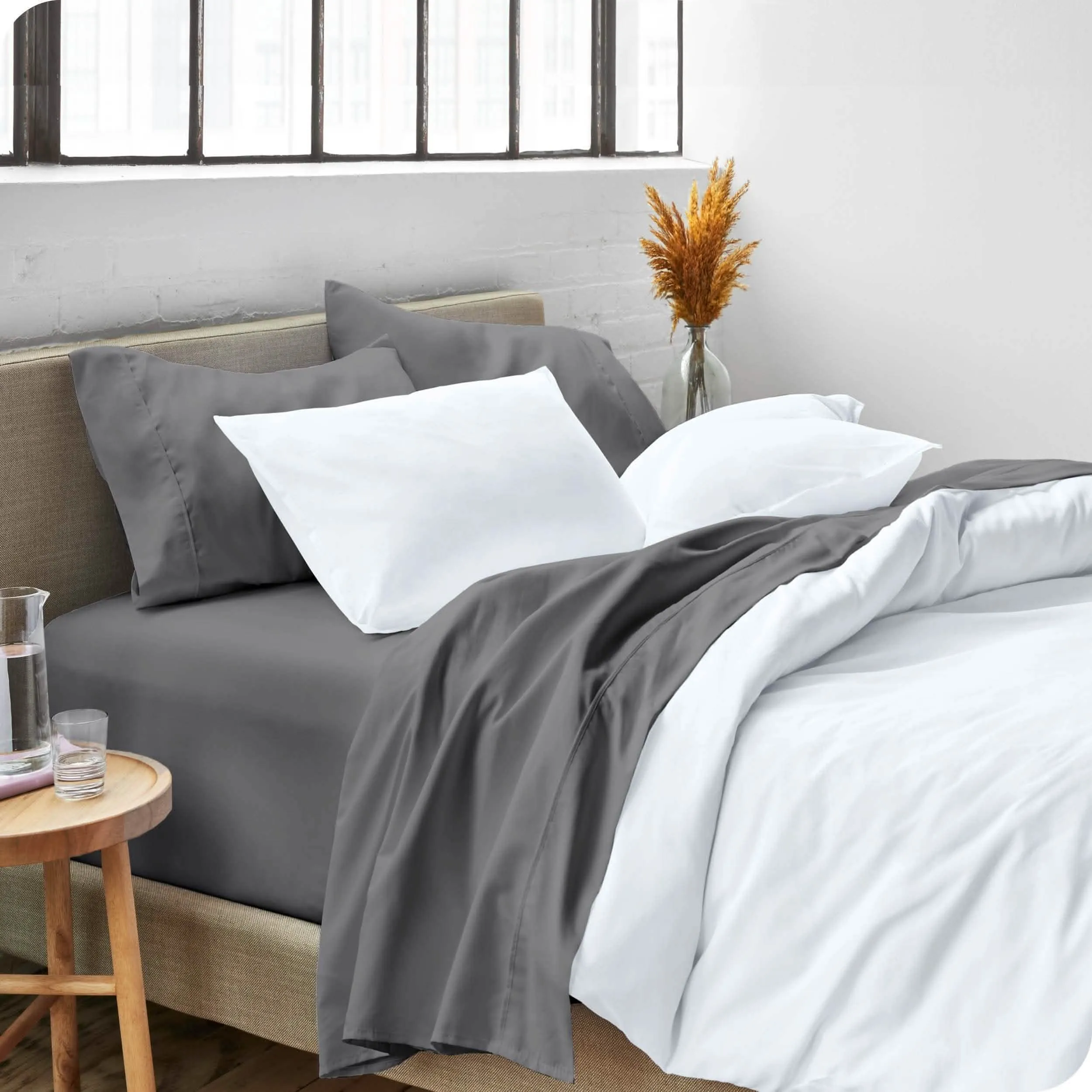 Microfiber Hydro-Brushed Sheet Set - King
