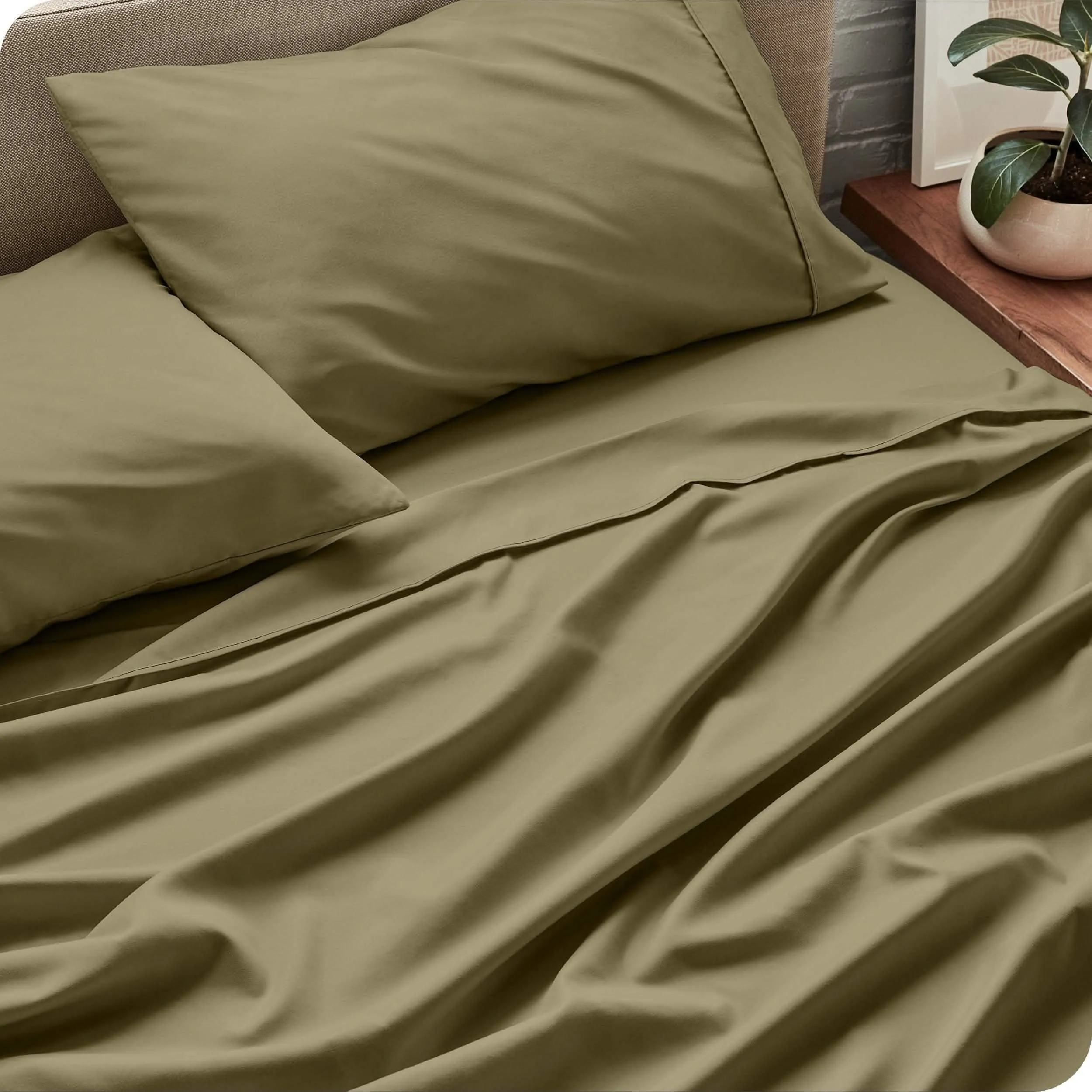 Microfiber Hydro-Brushed Sheet Set - King