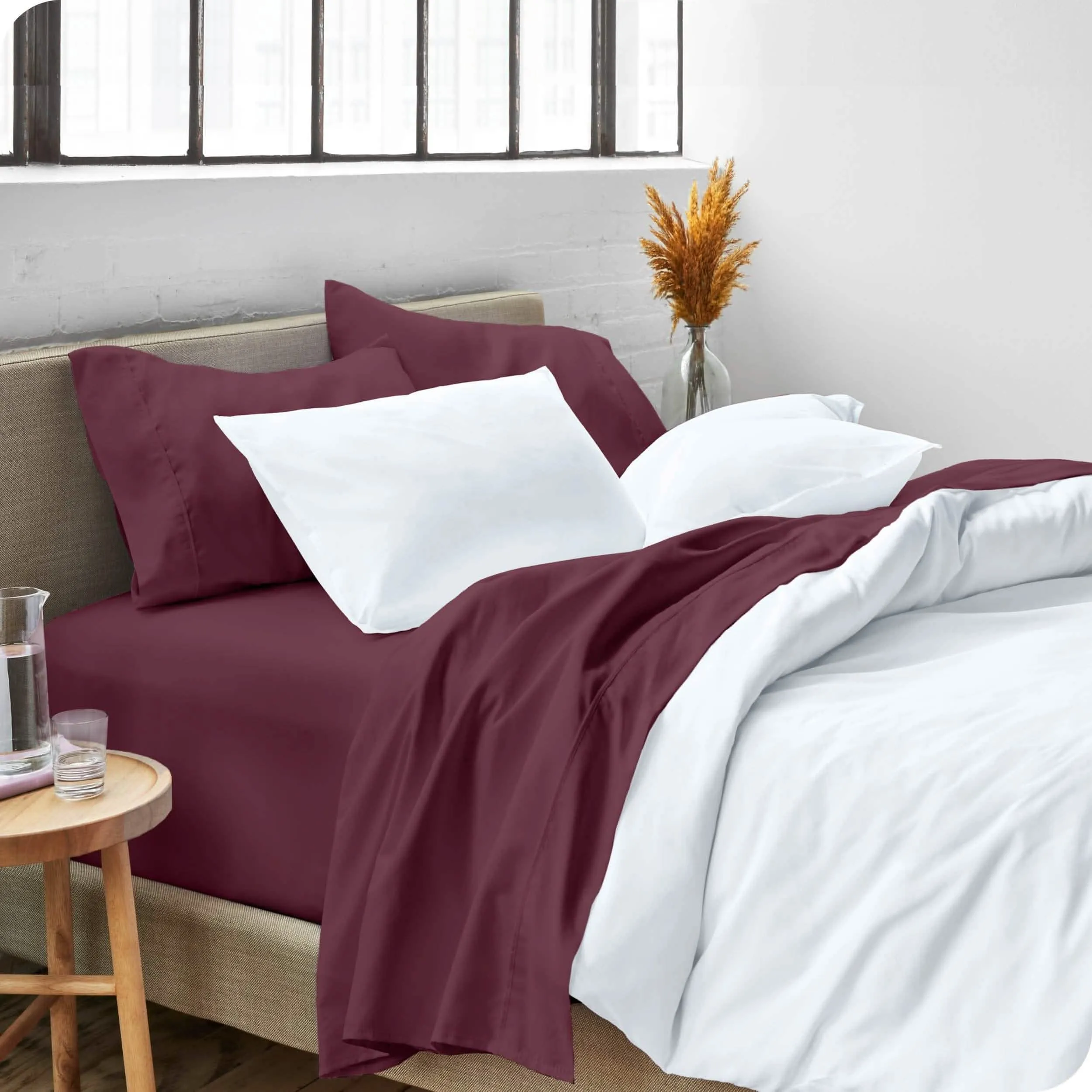 Microfiber Hydro-Brushed Sheet Set - King