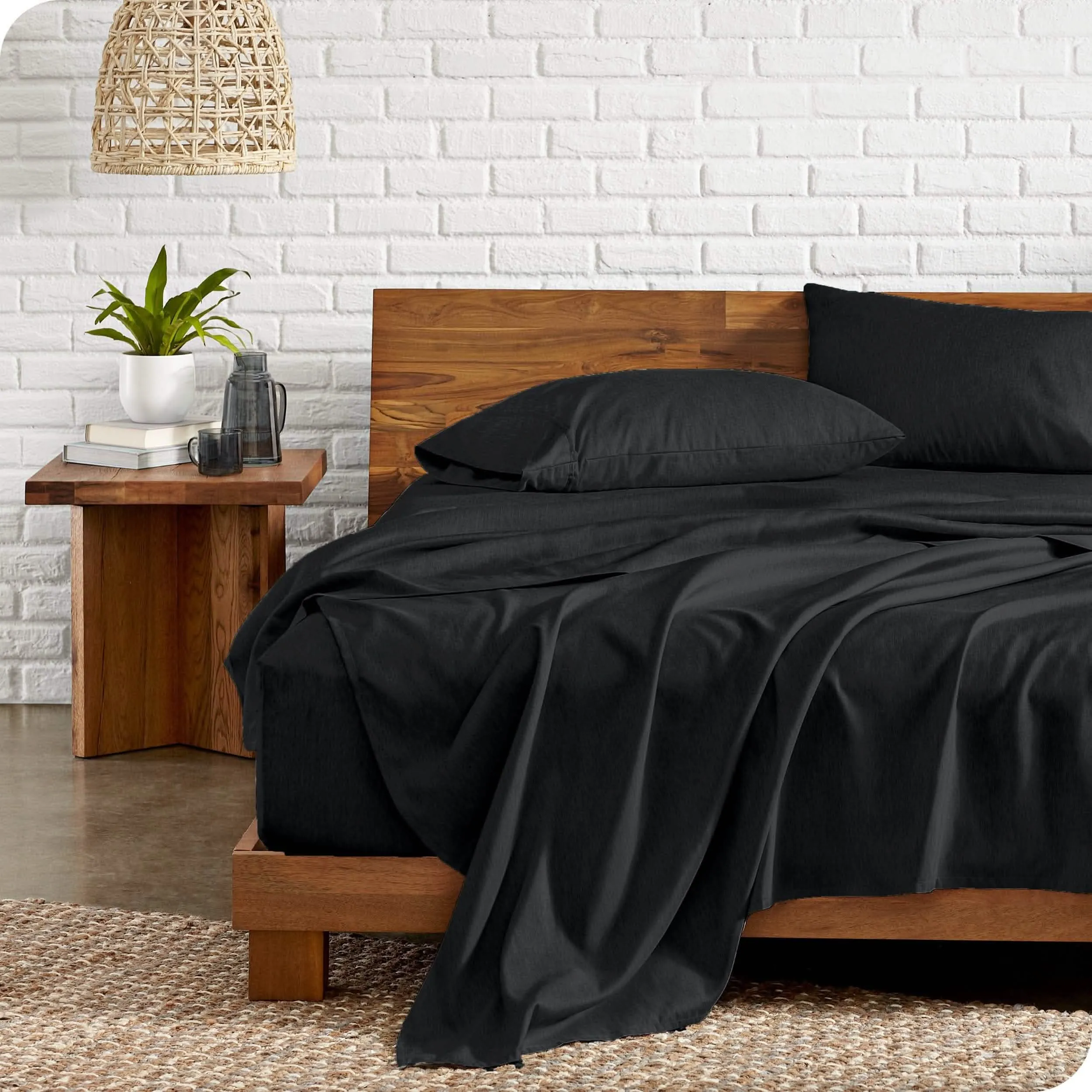Microfiber Hydro-Brushed Sheet Set - King