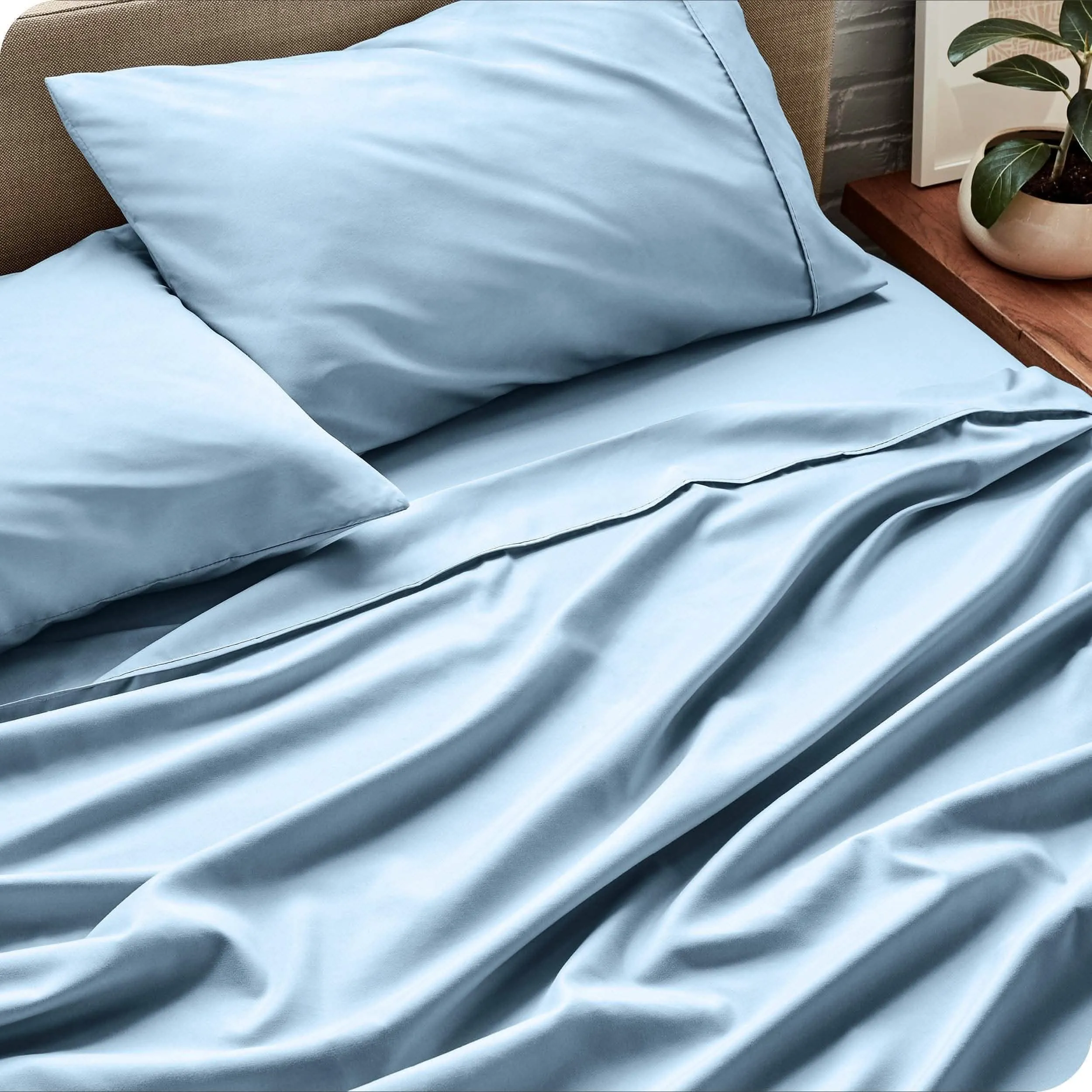 Microfiber Hydro-Brushed Sheet Set - King