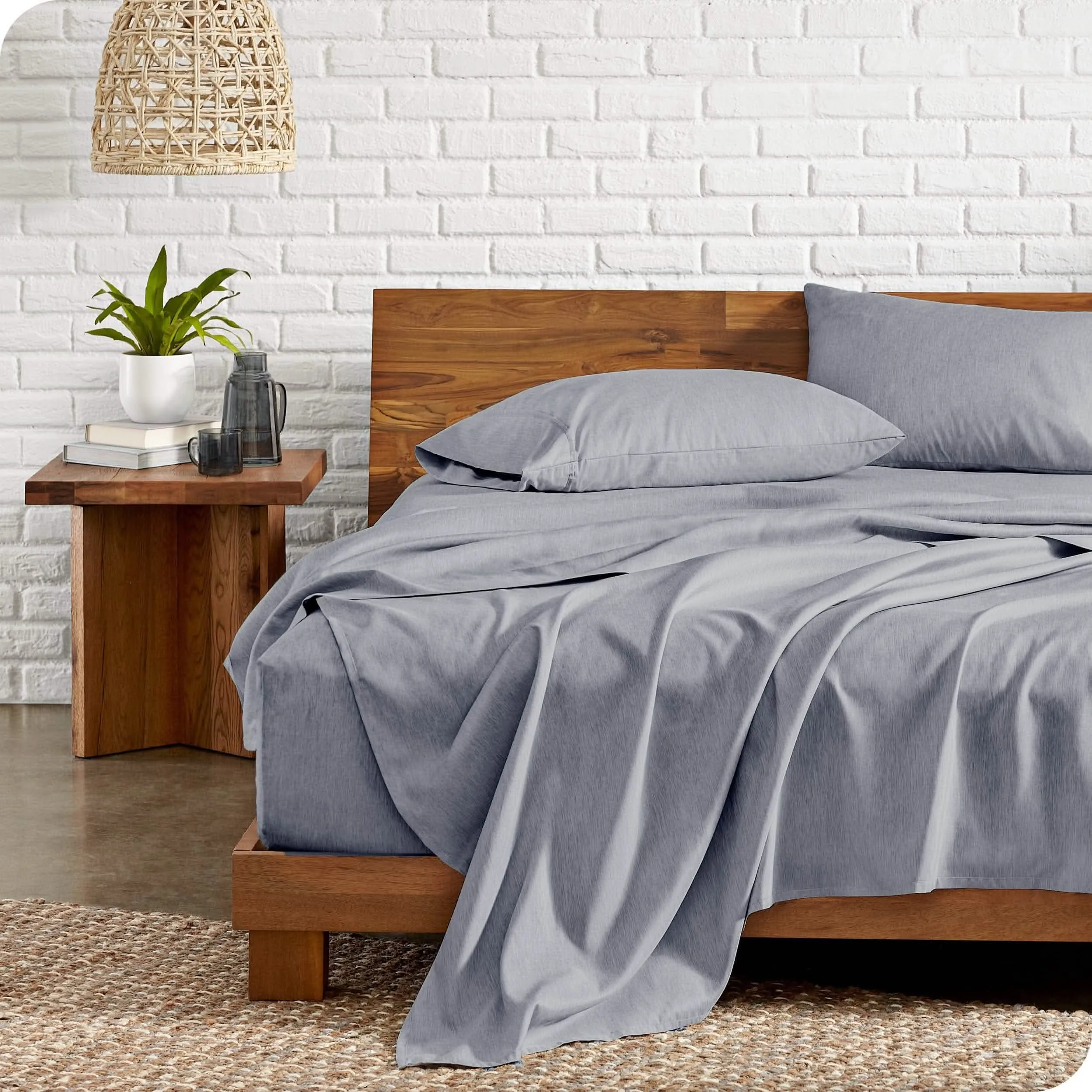 Microfiber Hydro-Brushed Sheet Set - King