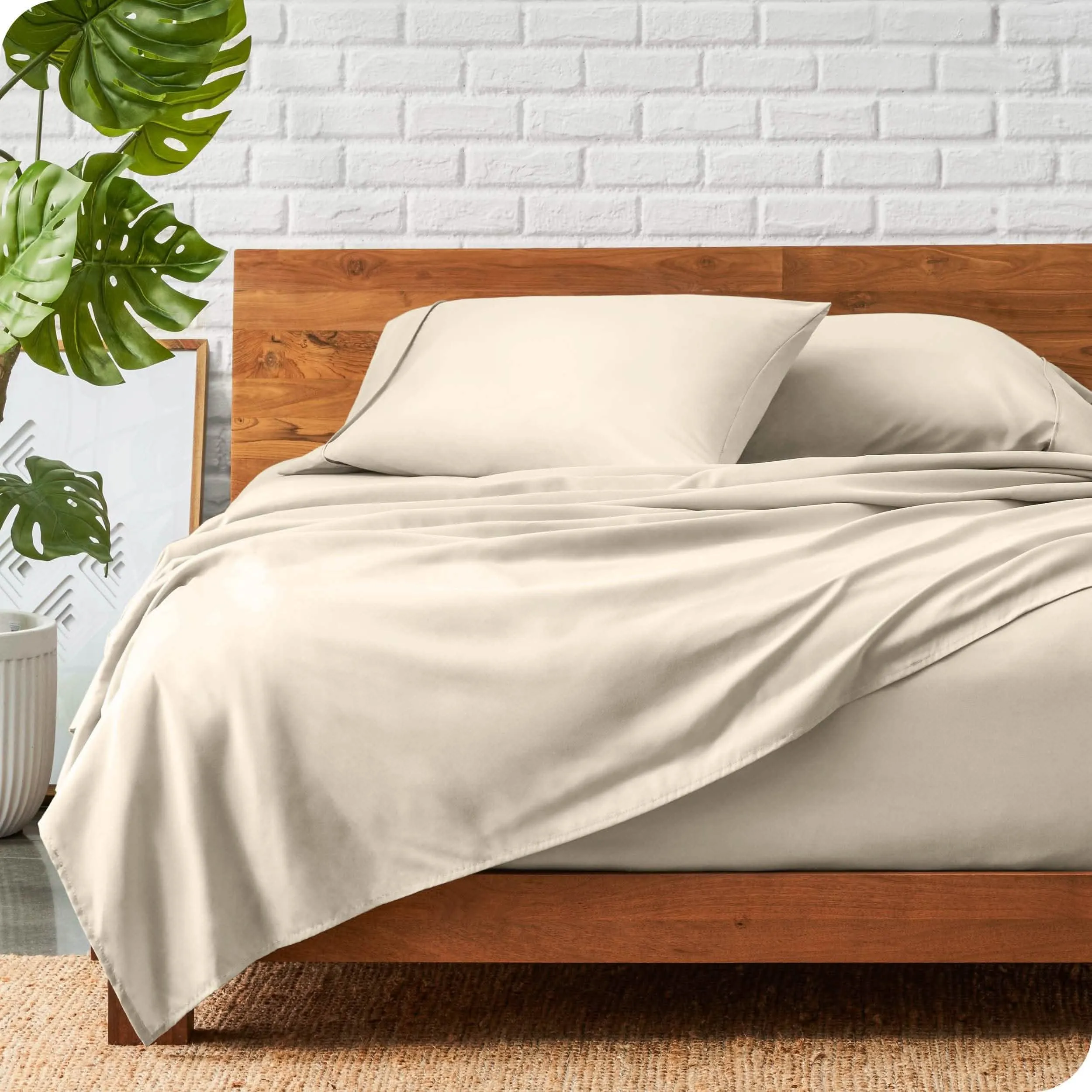 Microfiber Hydro-Brushed Sheet Set - King
