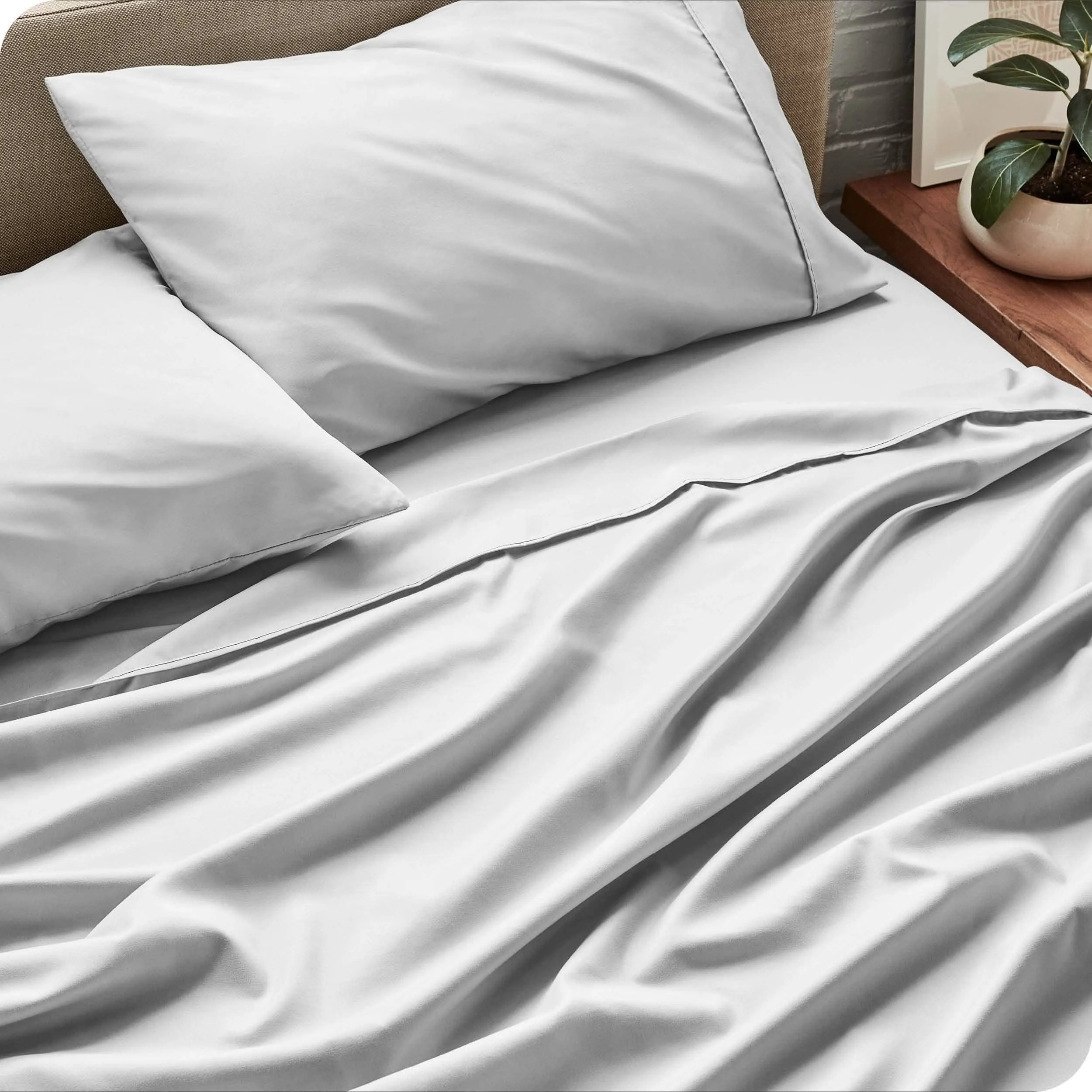 Microfiber Hydro-Brushed Sheet Set - King