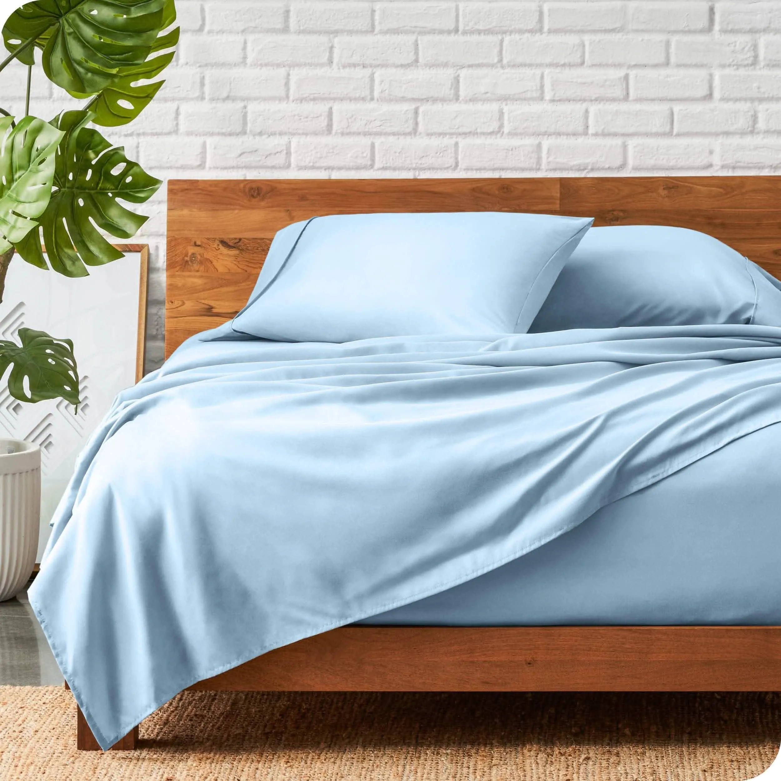 Microfiber Hydro-Brushed Sheet Set - King