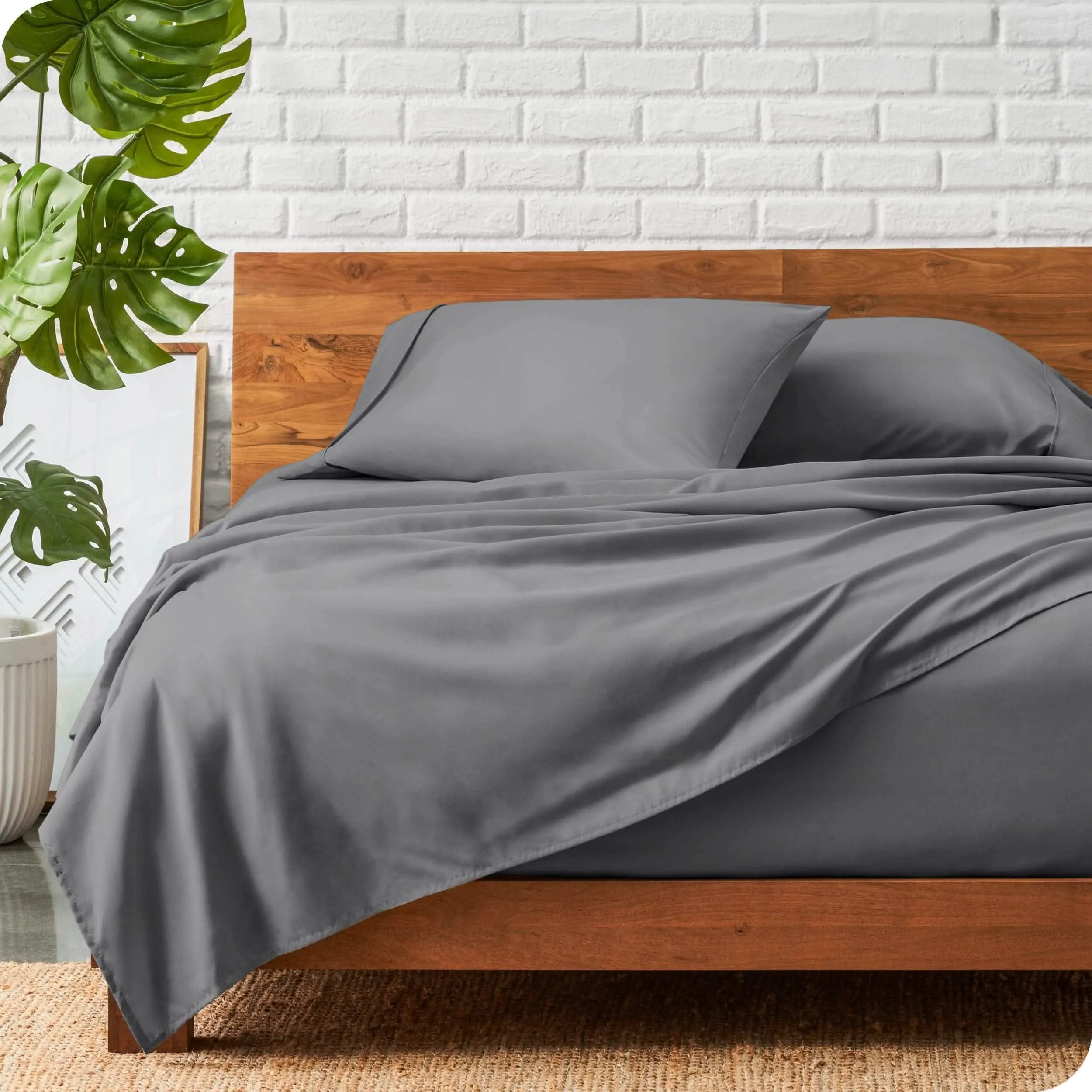 Microfiber Hydro-Brushed Sheet Set - King