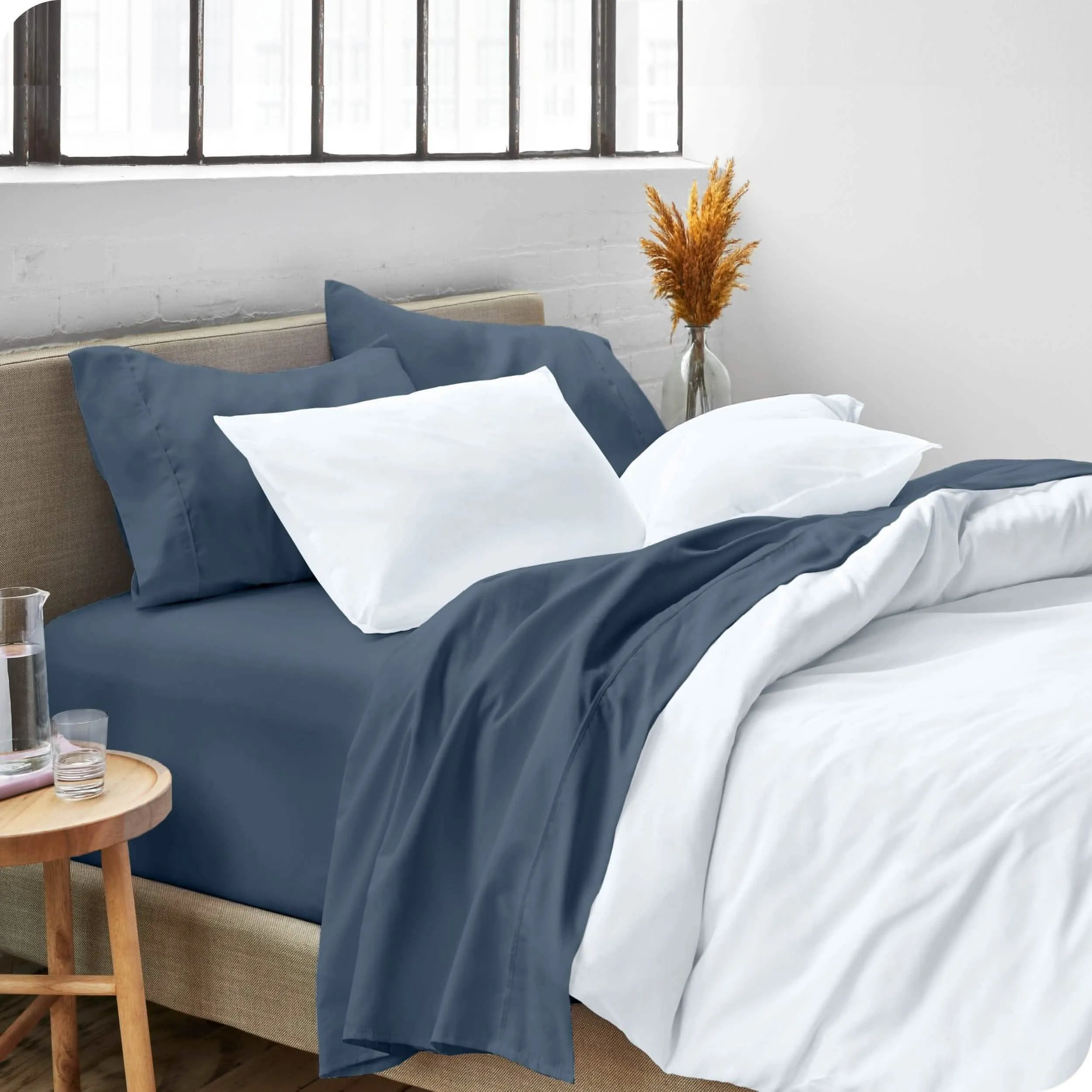 Microfiber Hydro-Brushed Sheet Set - King