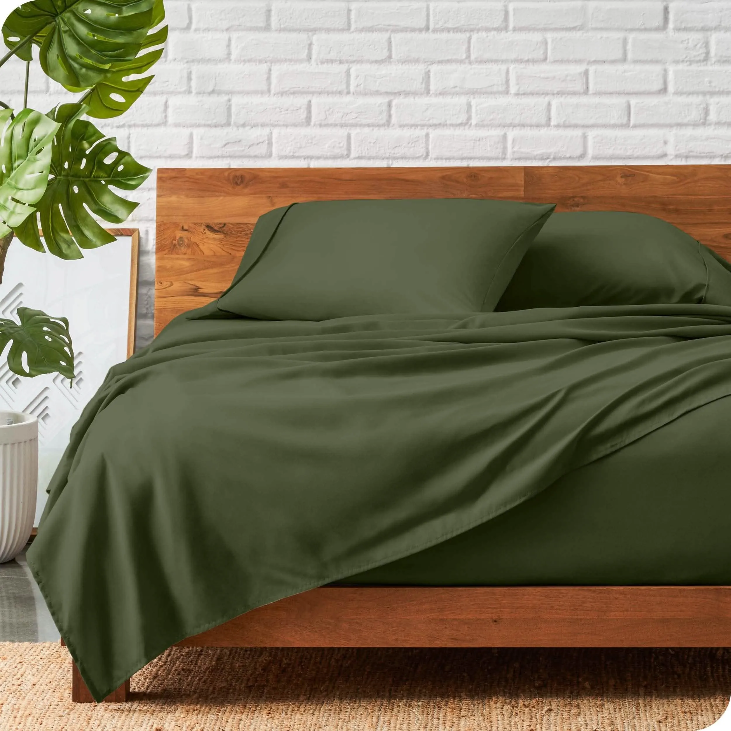 Microfiber Hydro-Brushed Sheet Set - King