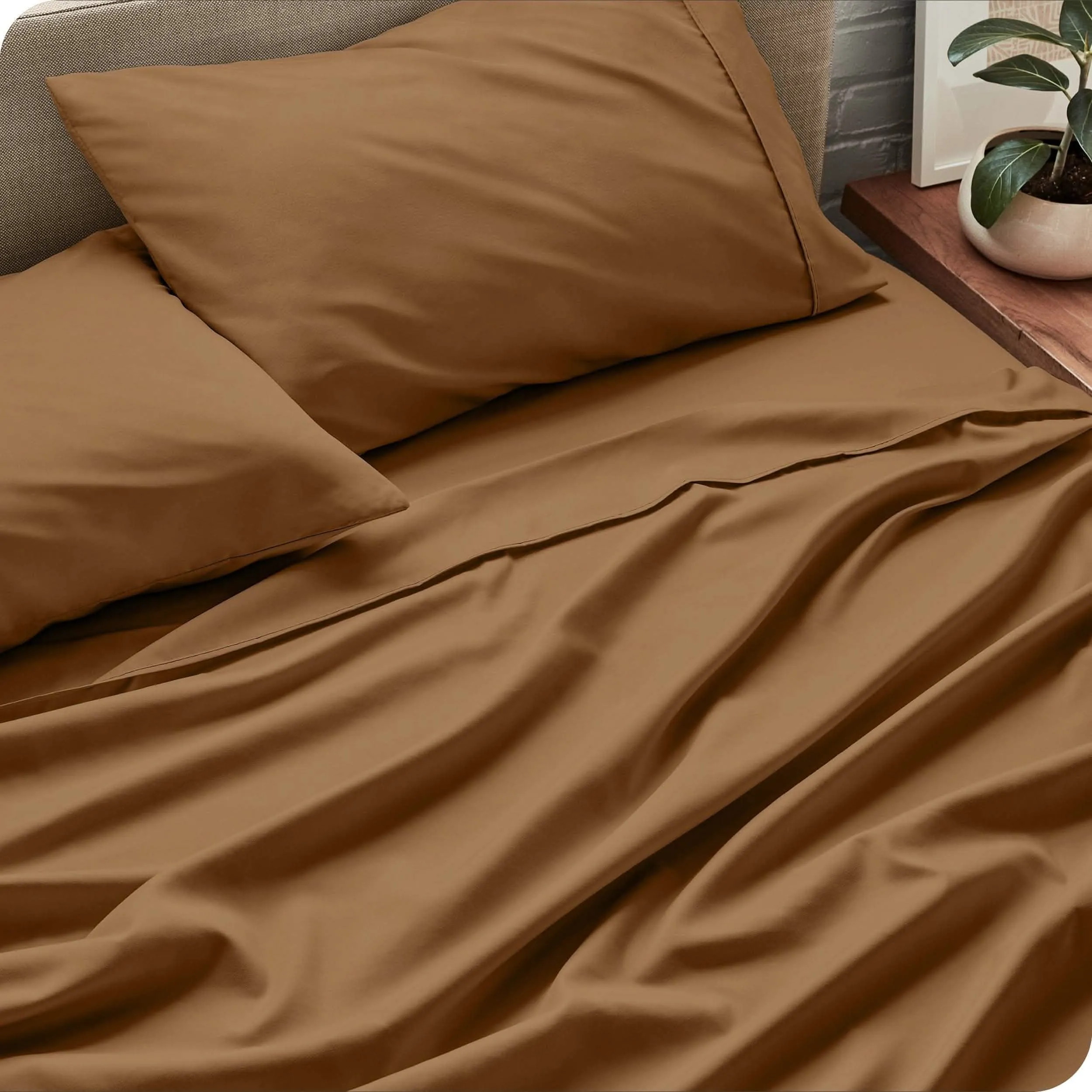 Microfiber Hydro-Brushed Sheet Set - King