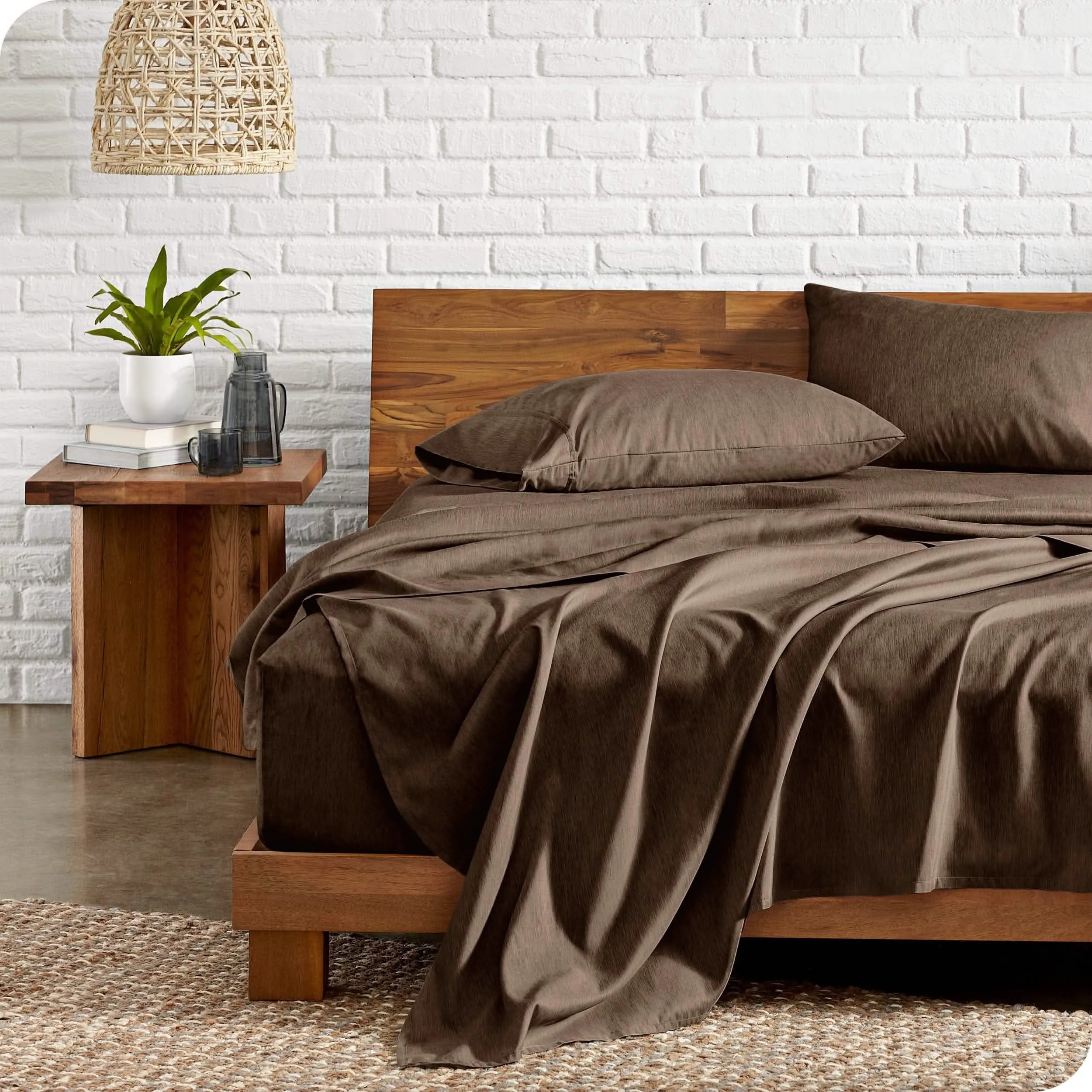 Microfiber Hydro-Brushed Sheet Set - King
