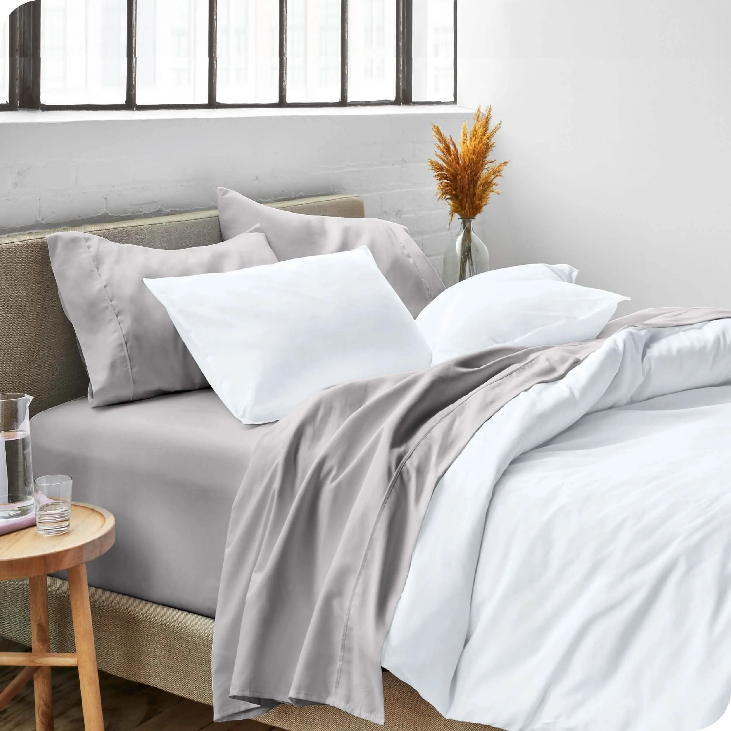 Microfiber Hydro-Brushed Sheet Set - King
