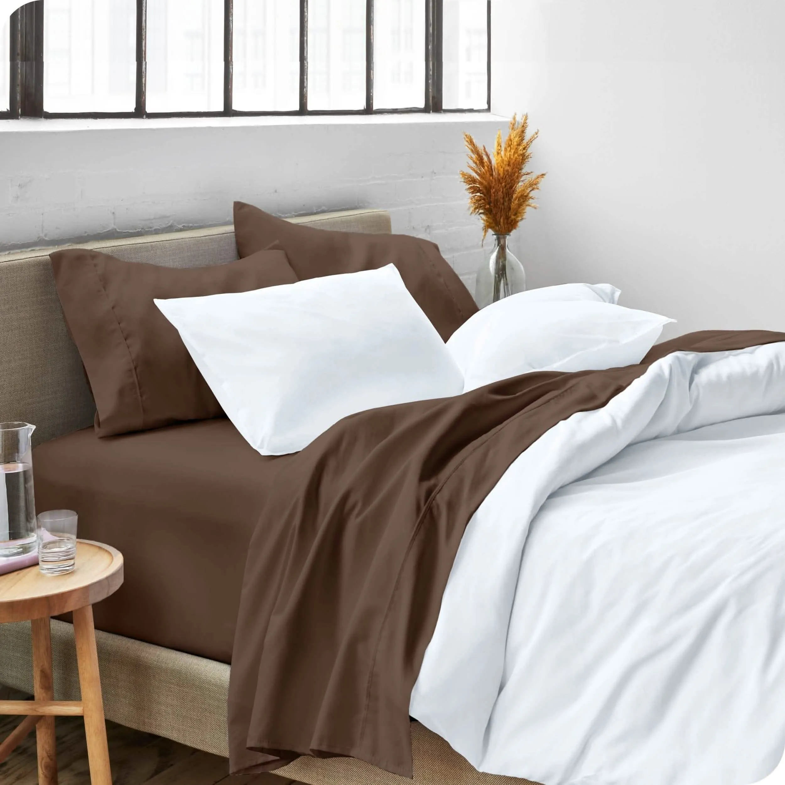 Microfiber Hydro-Brushed Sheet Set - King