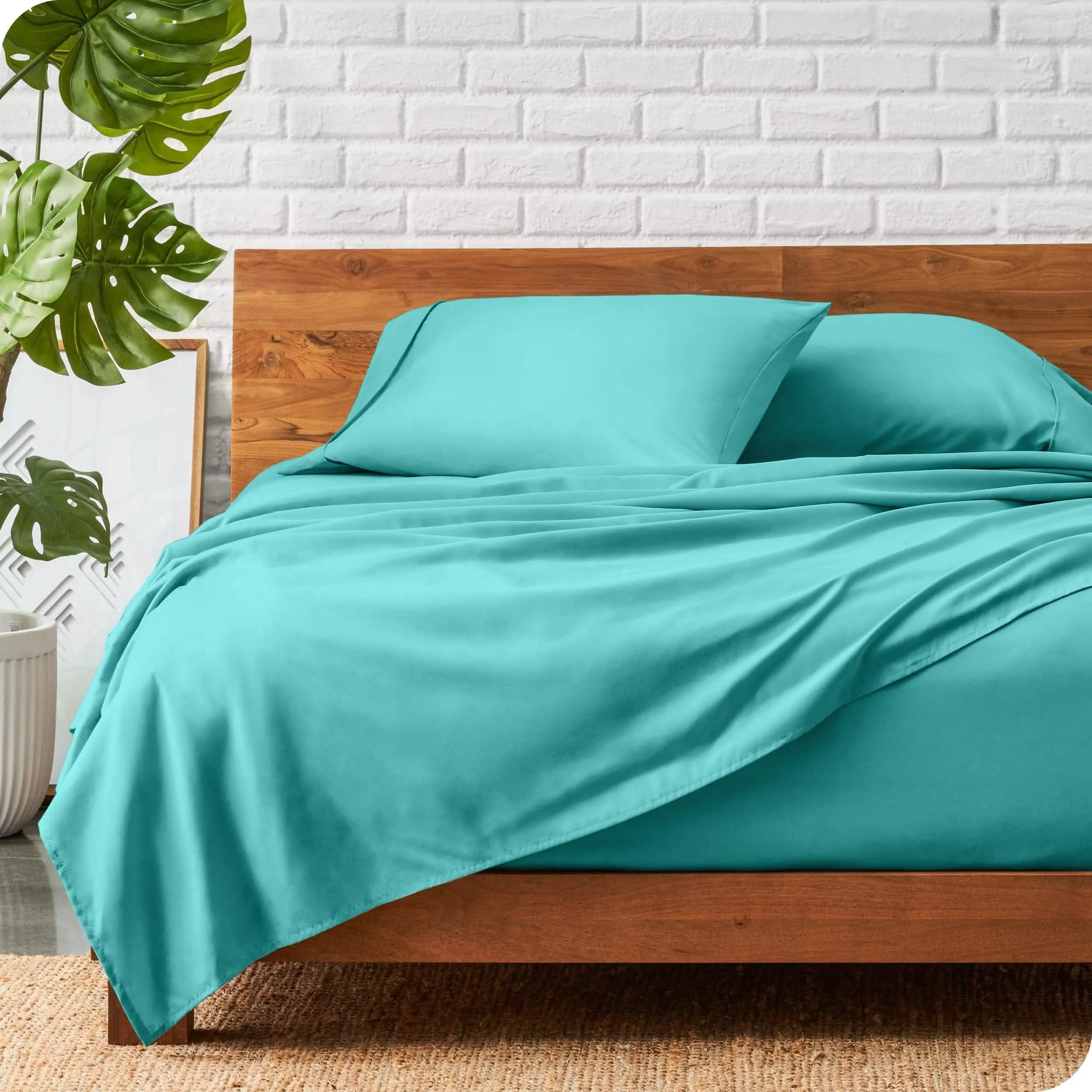 Microfiber Hydro-Brushed Sheet Set - King