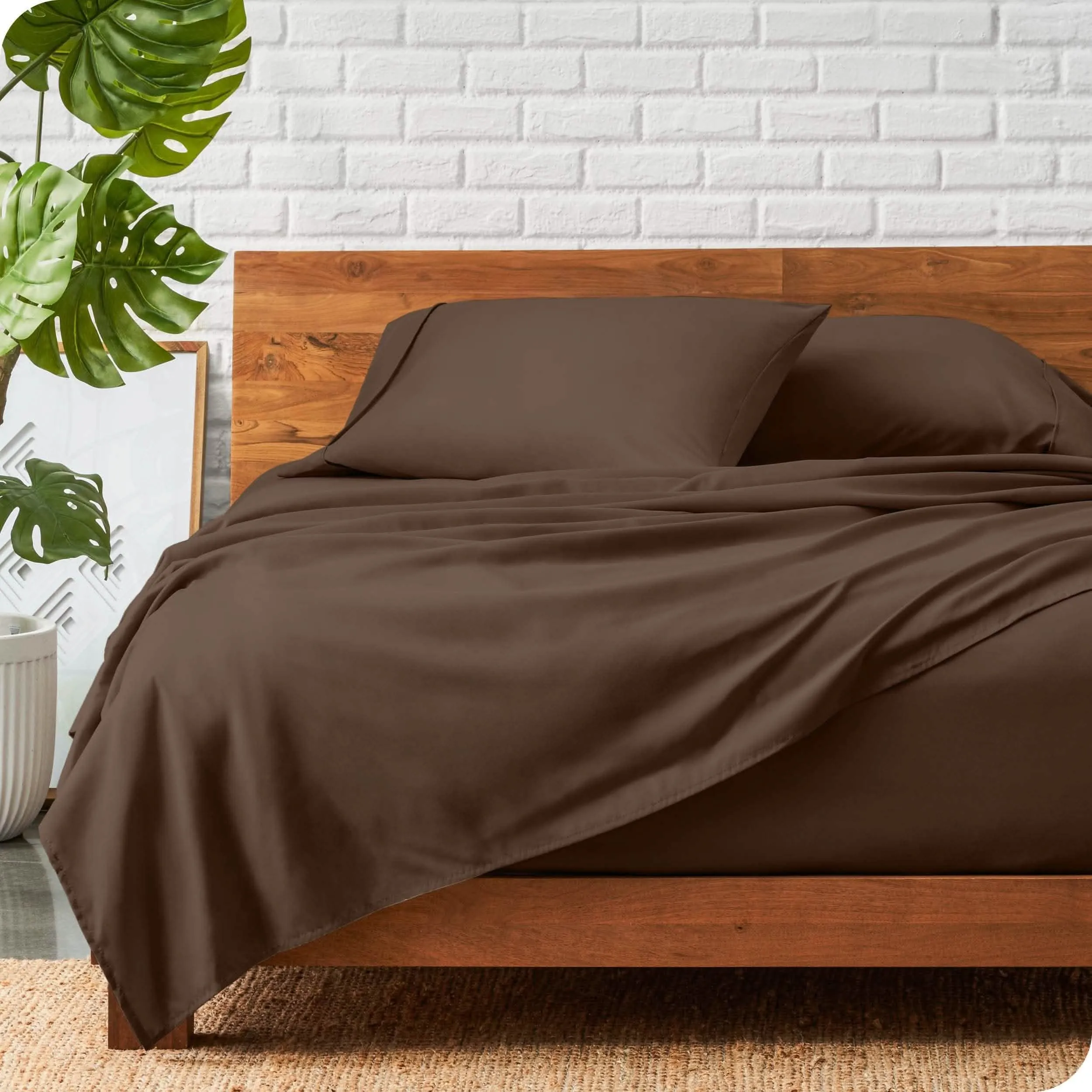Microfiber Hydro-Brushed Sheet Set - King