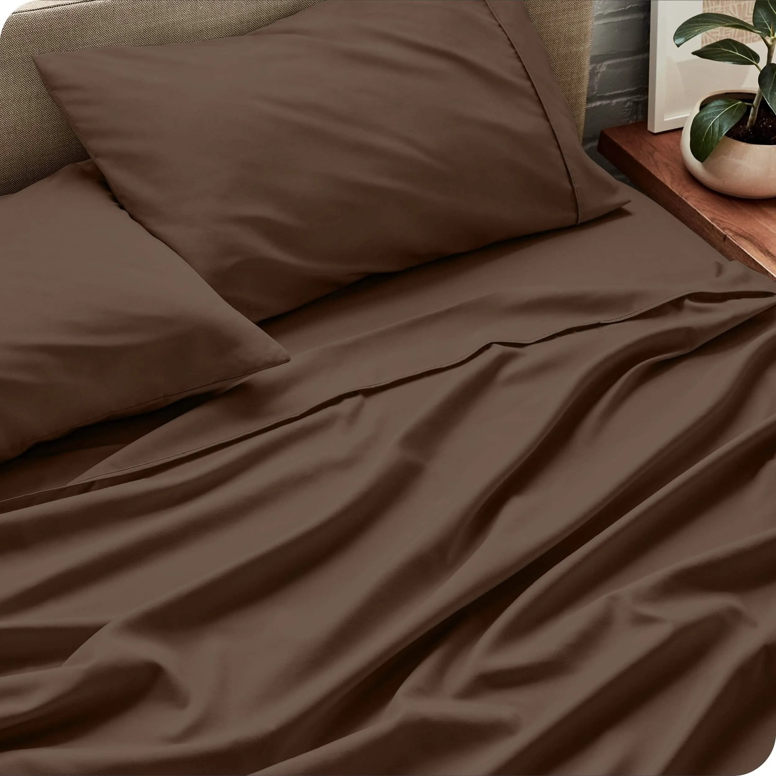 Microfiber Hydro-Brushed Sheet Set - King