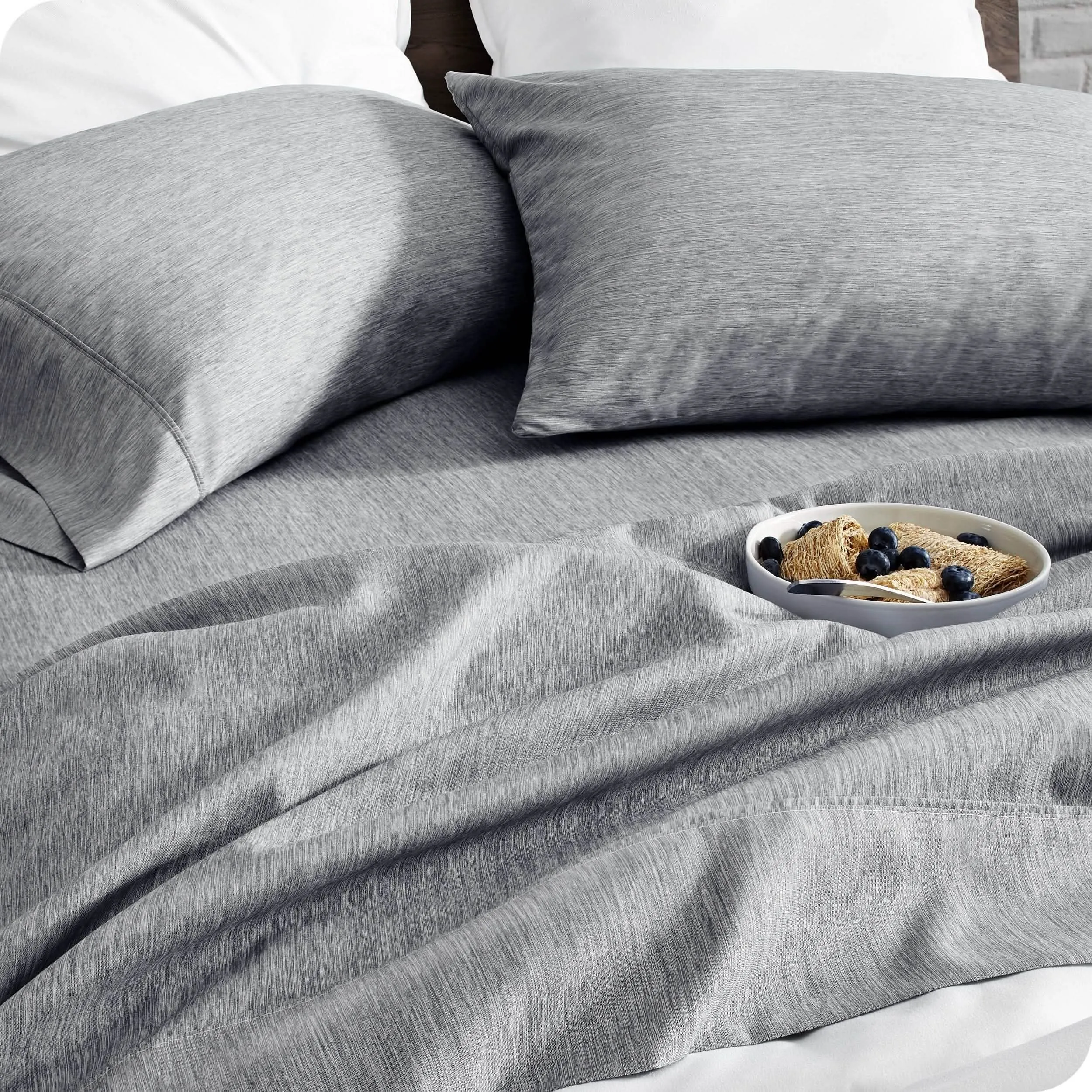 Microfiber Hydro-Brushed Sheet Set - King