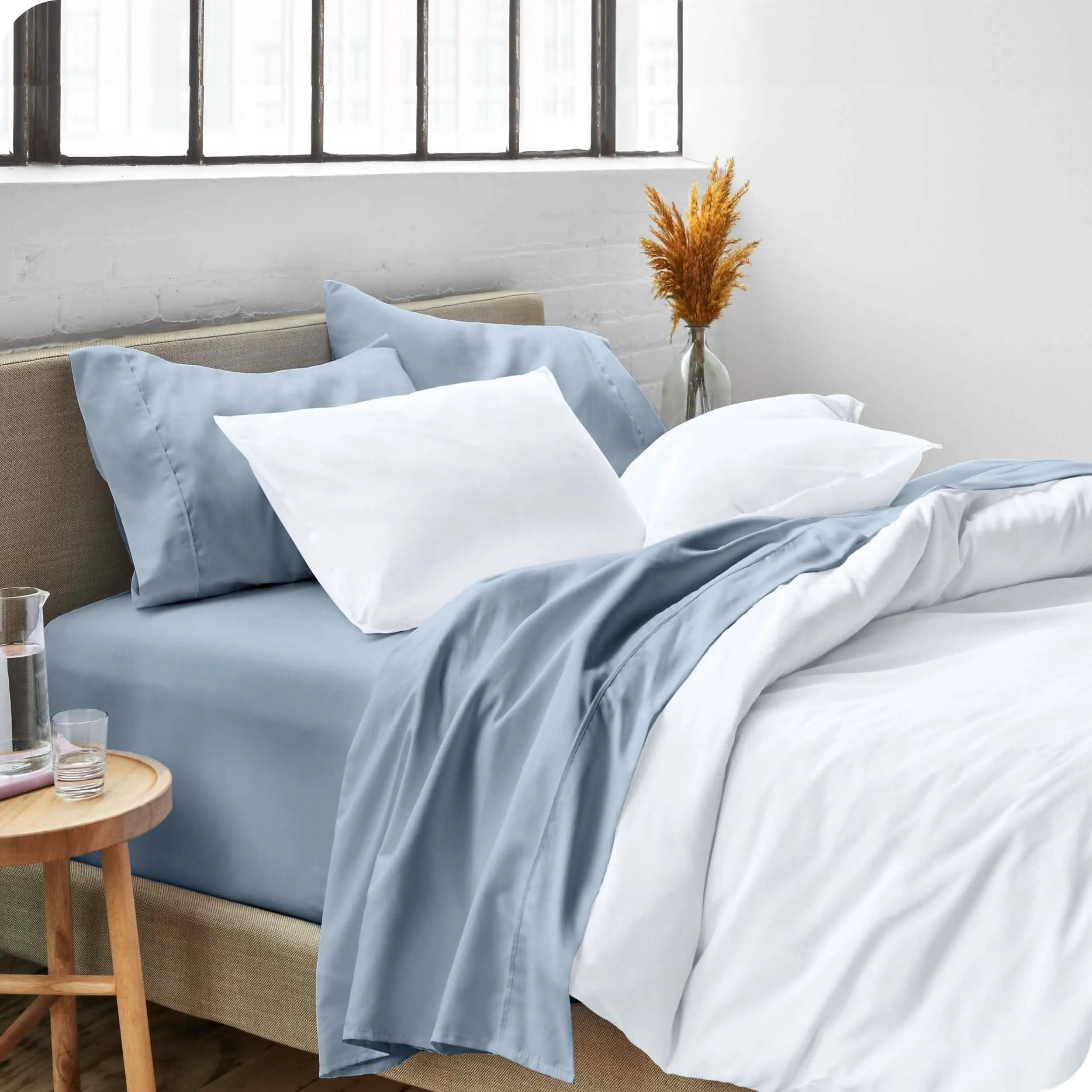 Microfiber Hydro-Brushed Sheet Set - King