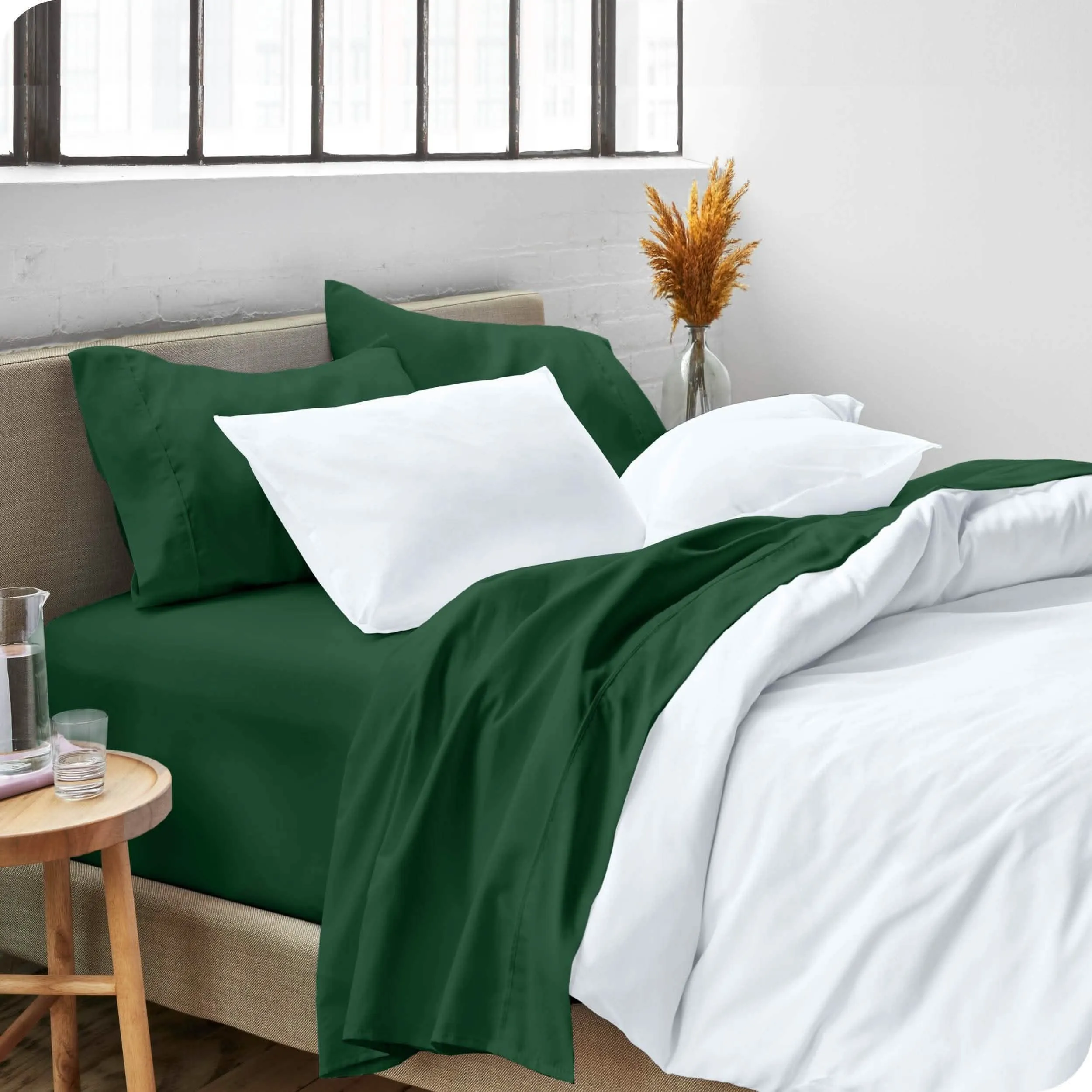 Microfiber Hydro-Brushed Sheet Set - King