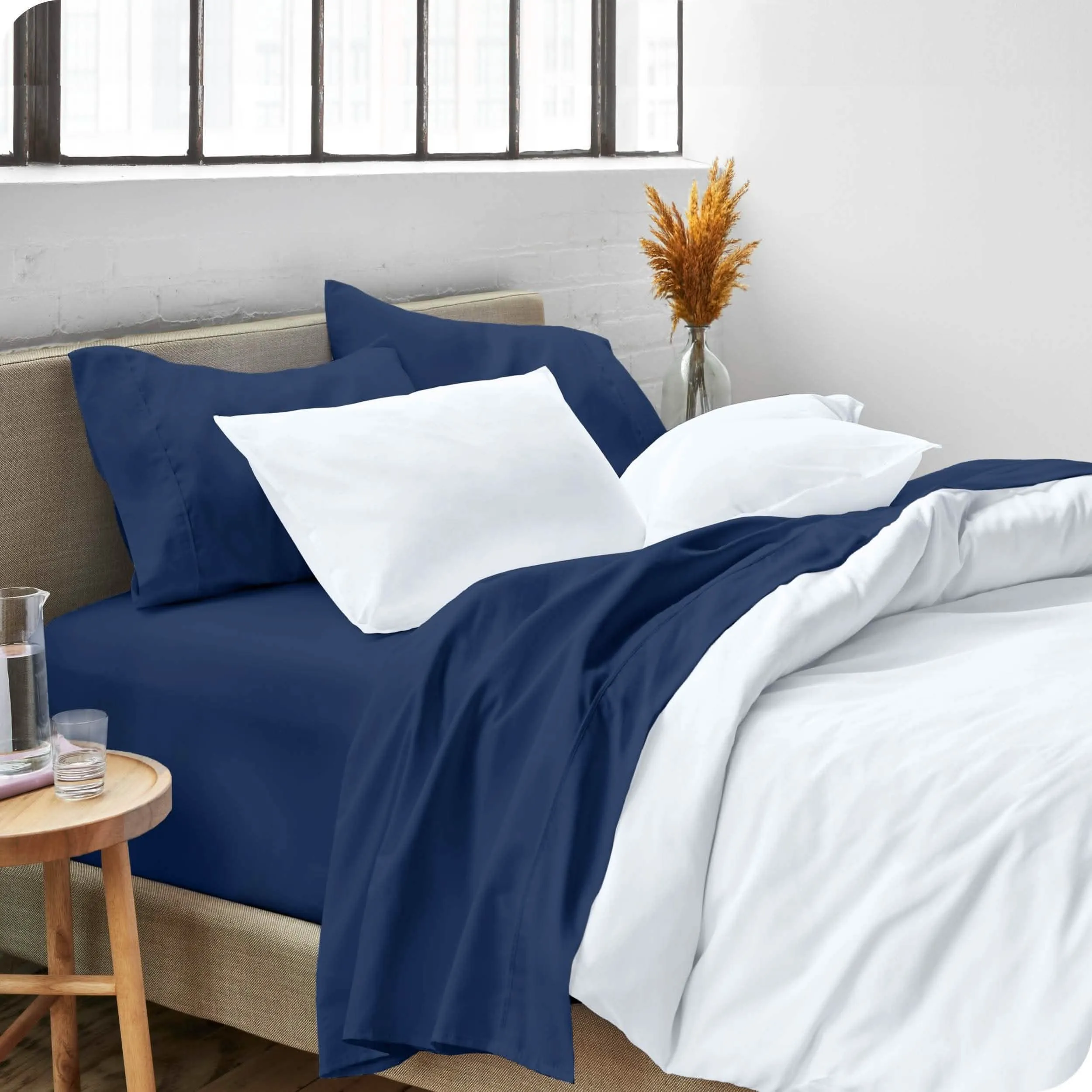 Microfiber Hydro-Brushed Sheet Set - King