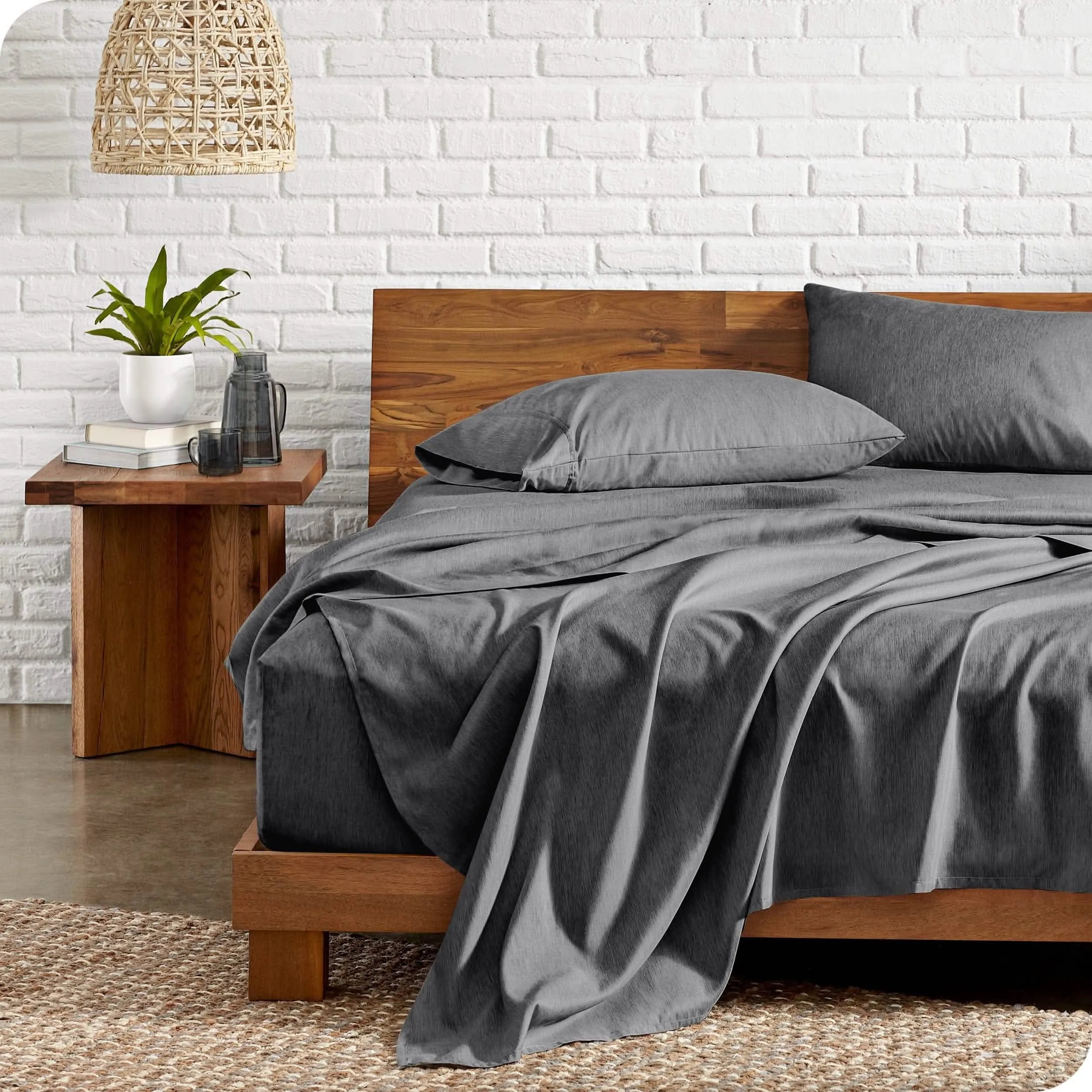 Microfiber Hydro-Brushed Sheet Set - King