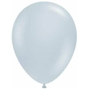 Mini Decorator Tuftex Latex Balloons in Fog Gray (50/Pk)