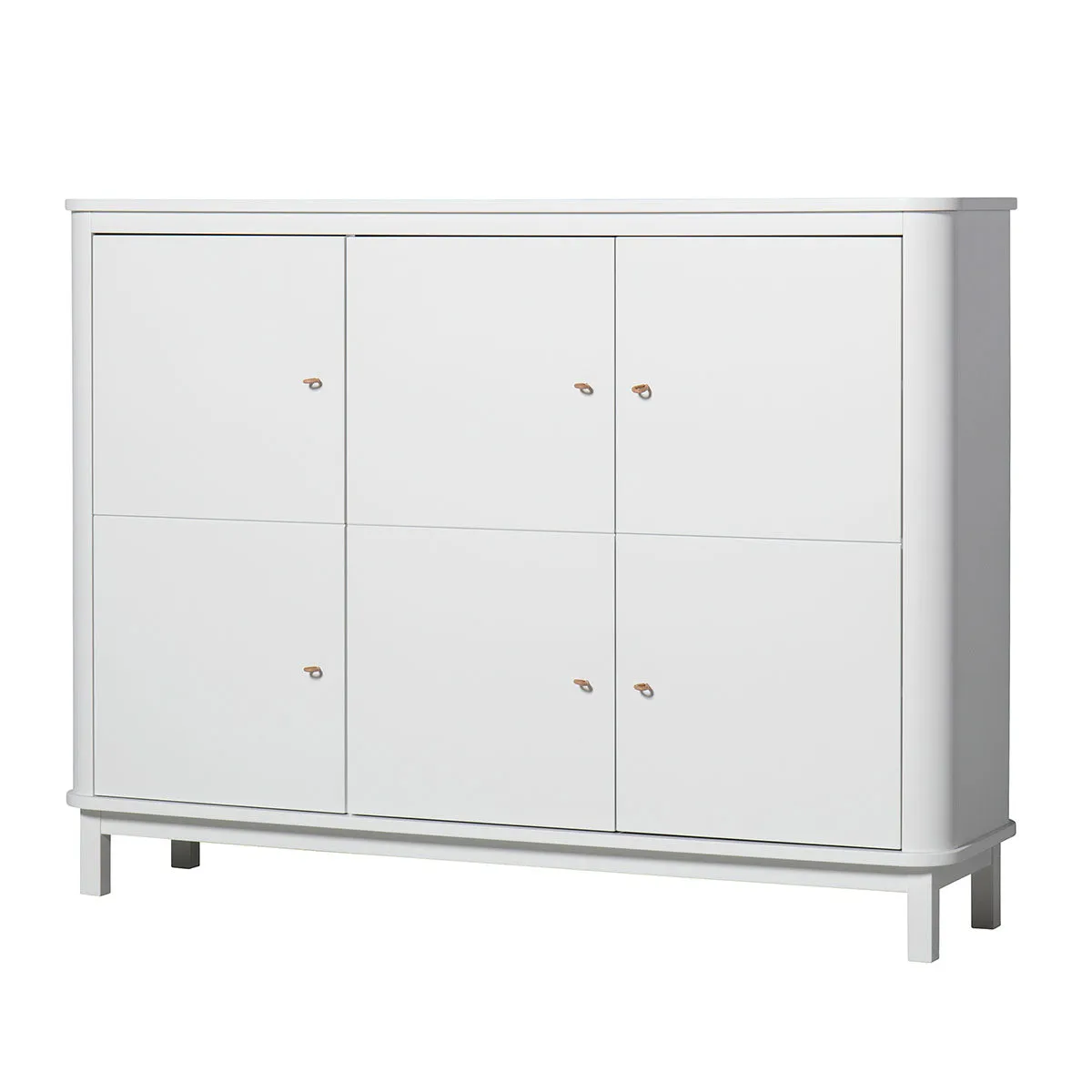 Oliver Furniture Wood Multi Cupboard 3 Doors White