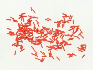 Orange Opaque Pipe/ Bugle Glass Seed Beads (Wholesale)