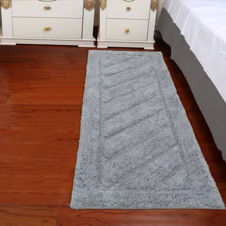 Ottomans Solid Cotton Bath Rugs and Mats