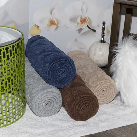 Ottomans Solid Cotton Bath Rugs and Mats